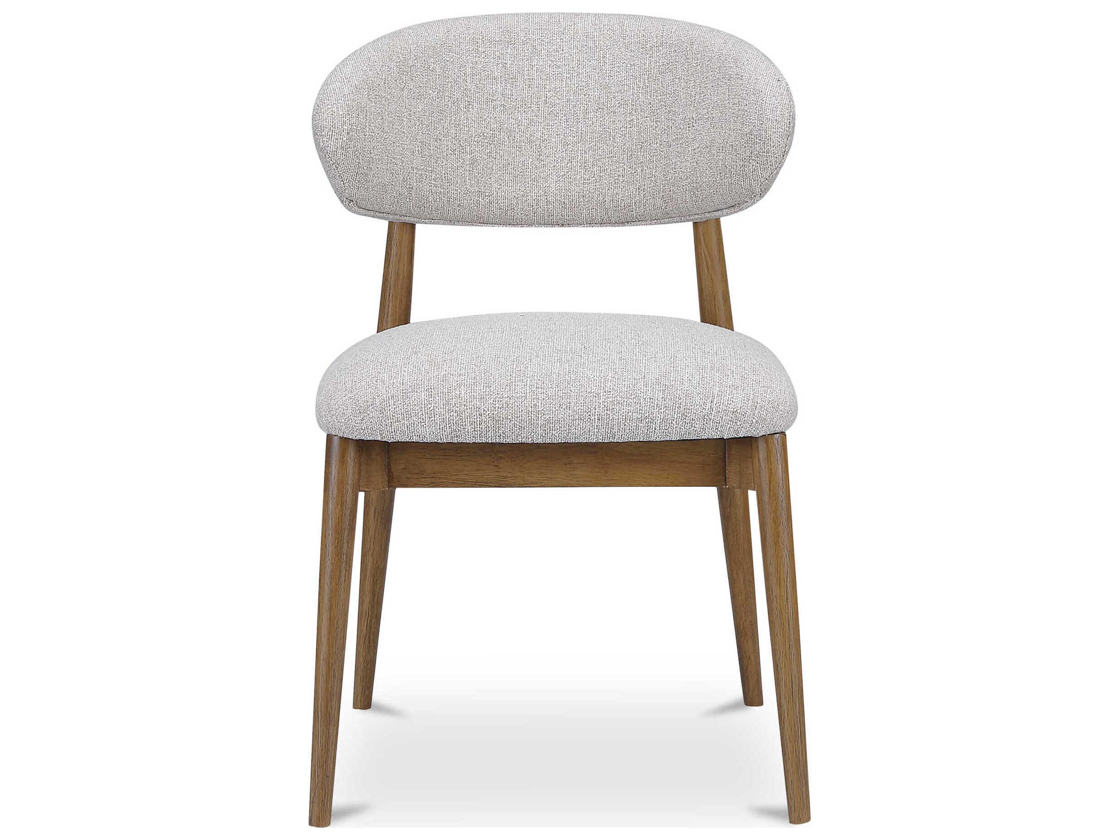 Moe's Home Ellie Plywood Gray Upholstered Armless Dining Chair