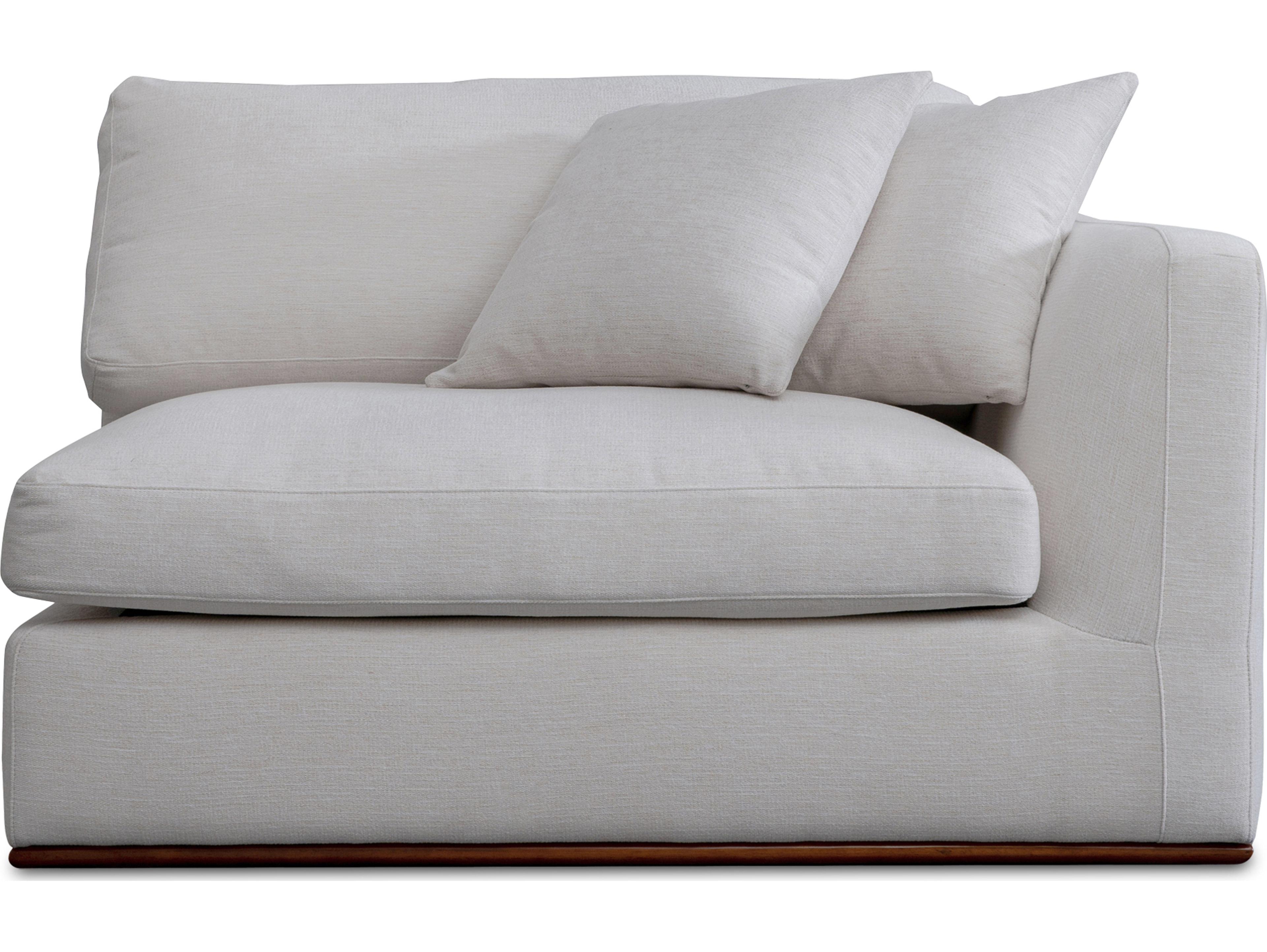 Moe's Home Rue White Right Arm Facing Modular Chair