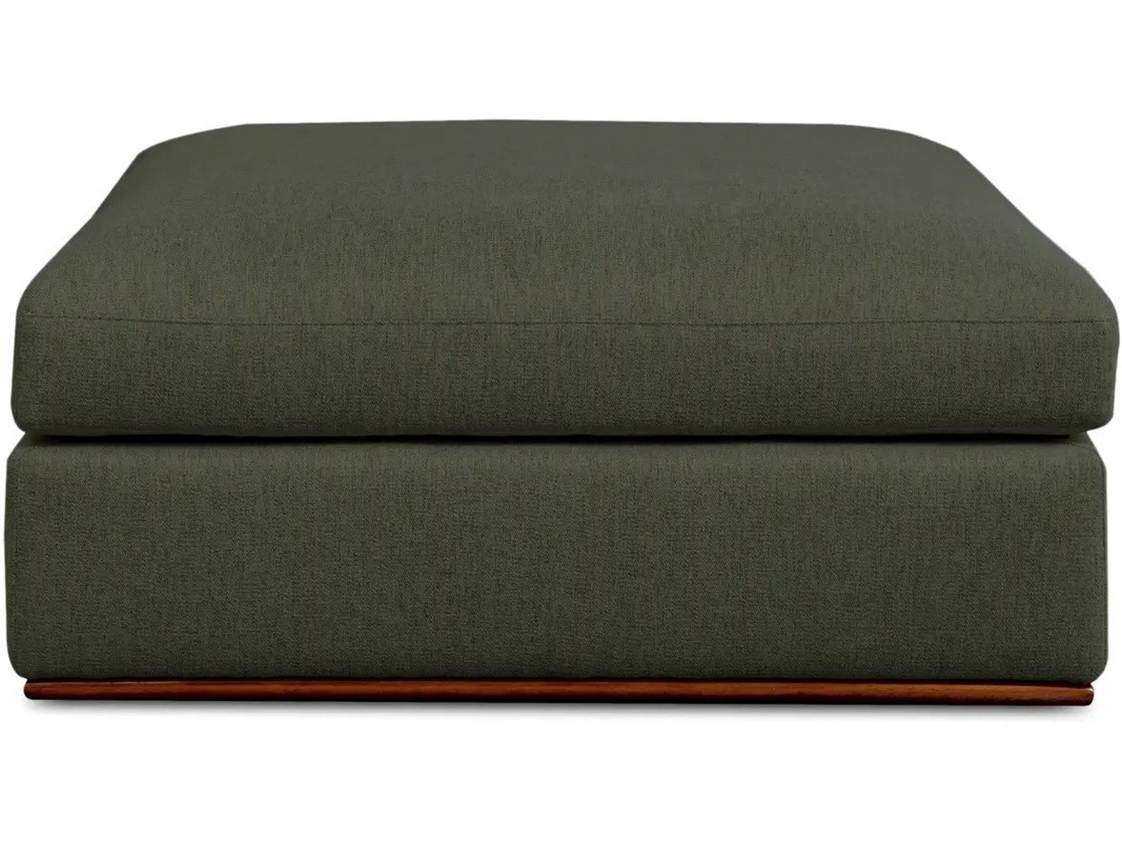 Moe's Home Rue Green Upholstered Ottoman