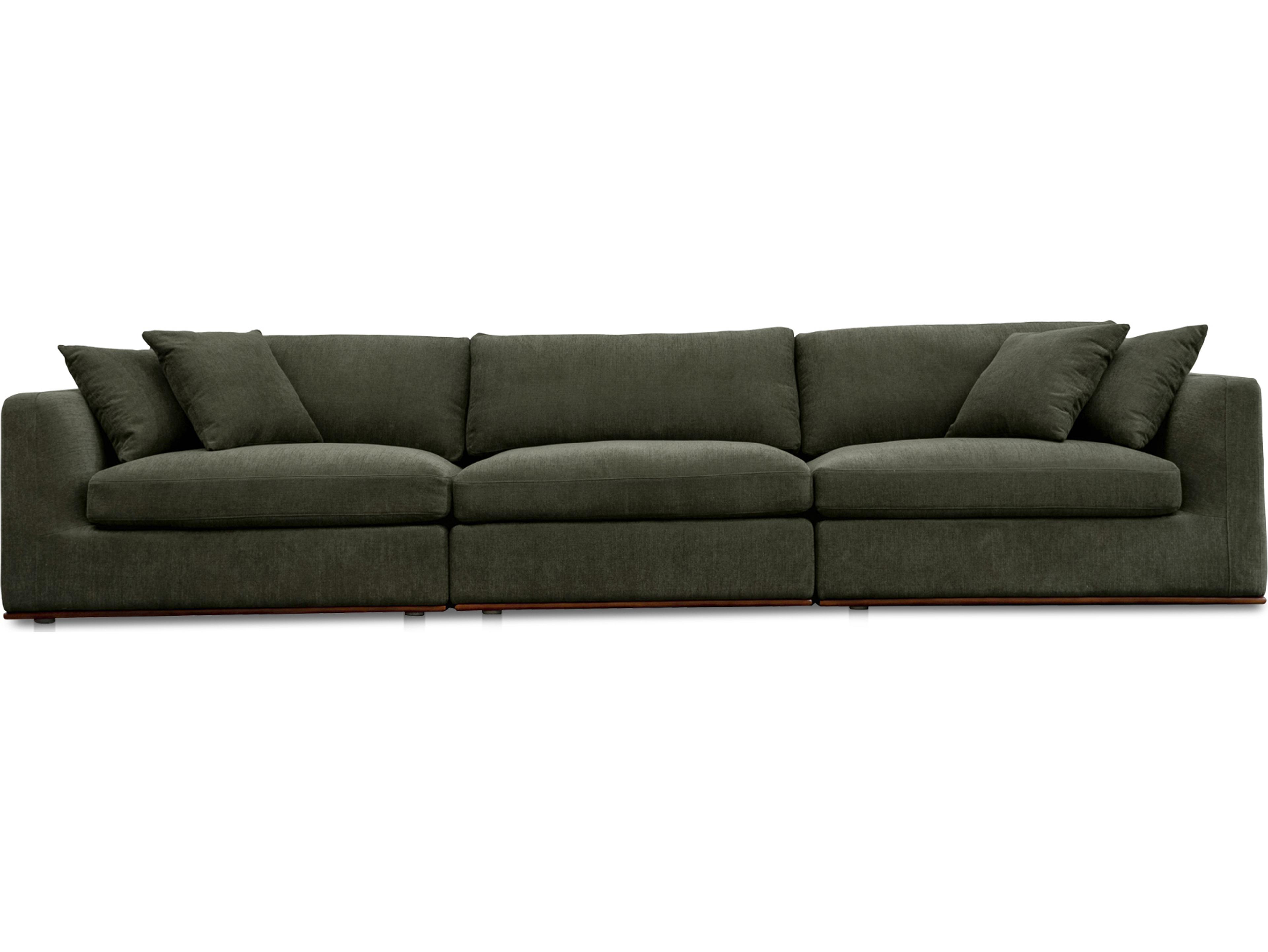 Moe's Home Rue Green Upholstered Sofa