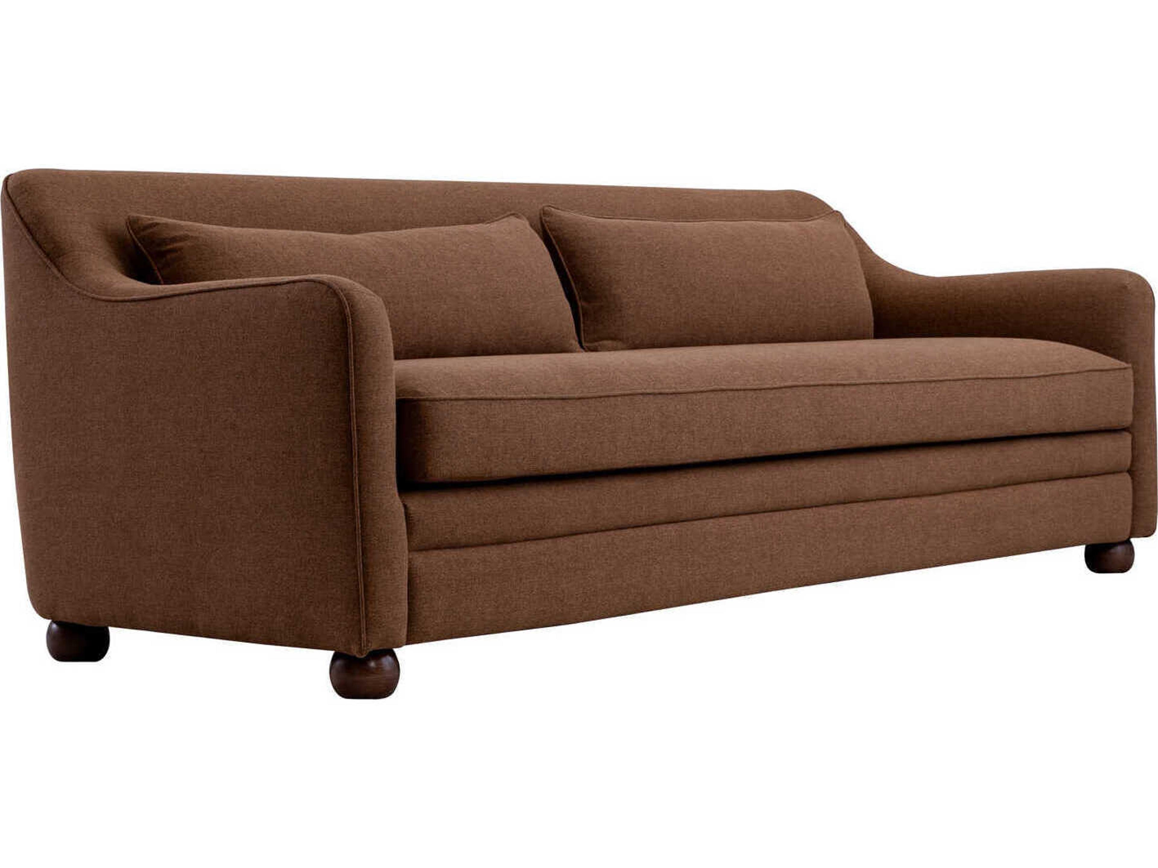 Moe's Home Amira Orange Upholstered Sofa