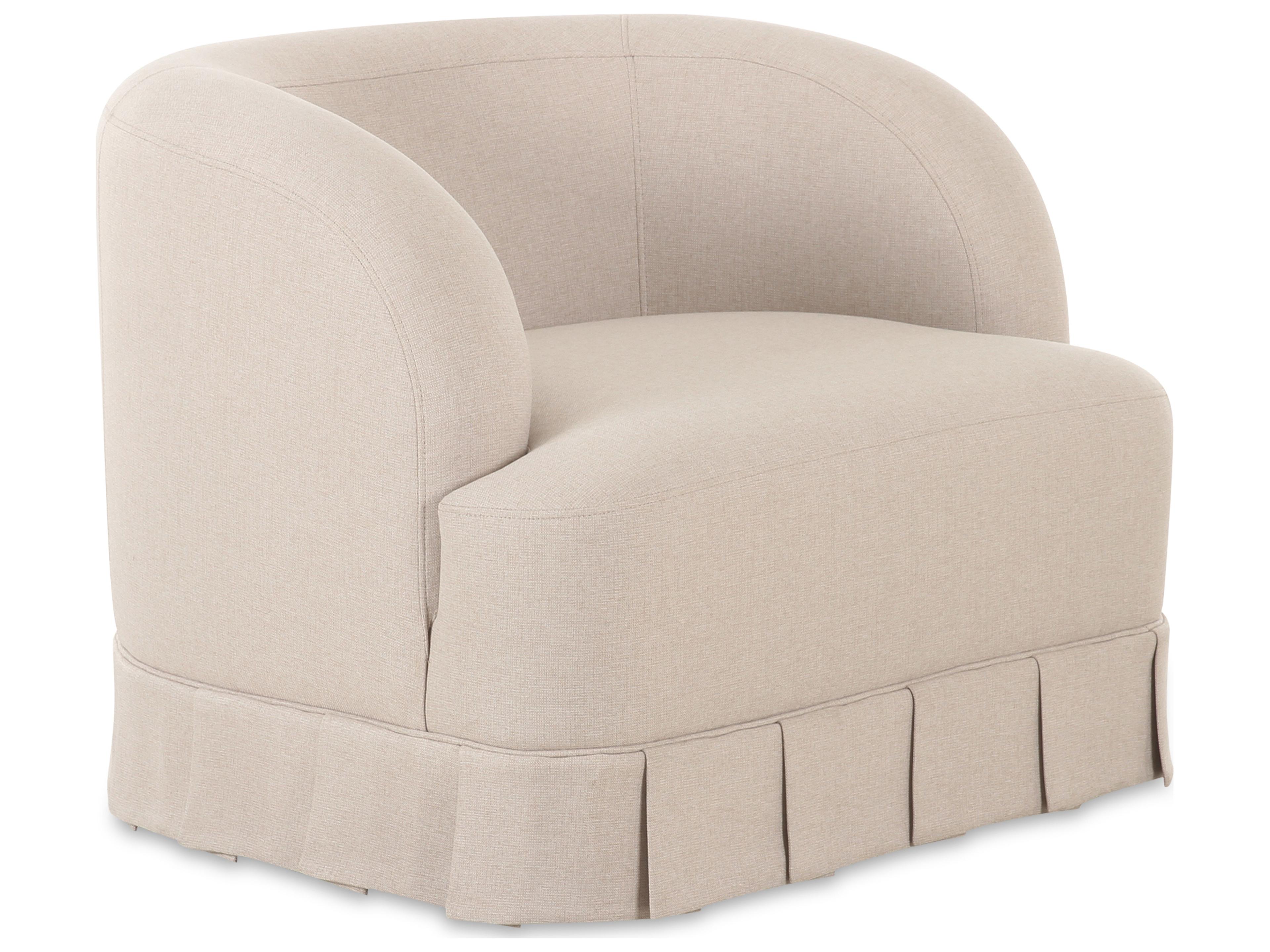 Moe's Home Maren Swivel Beige Accent Chair