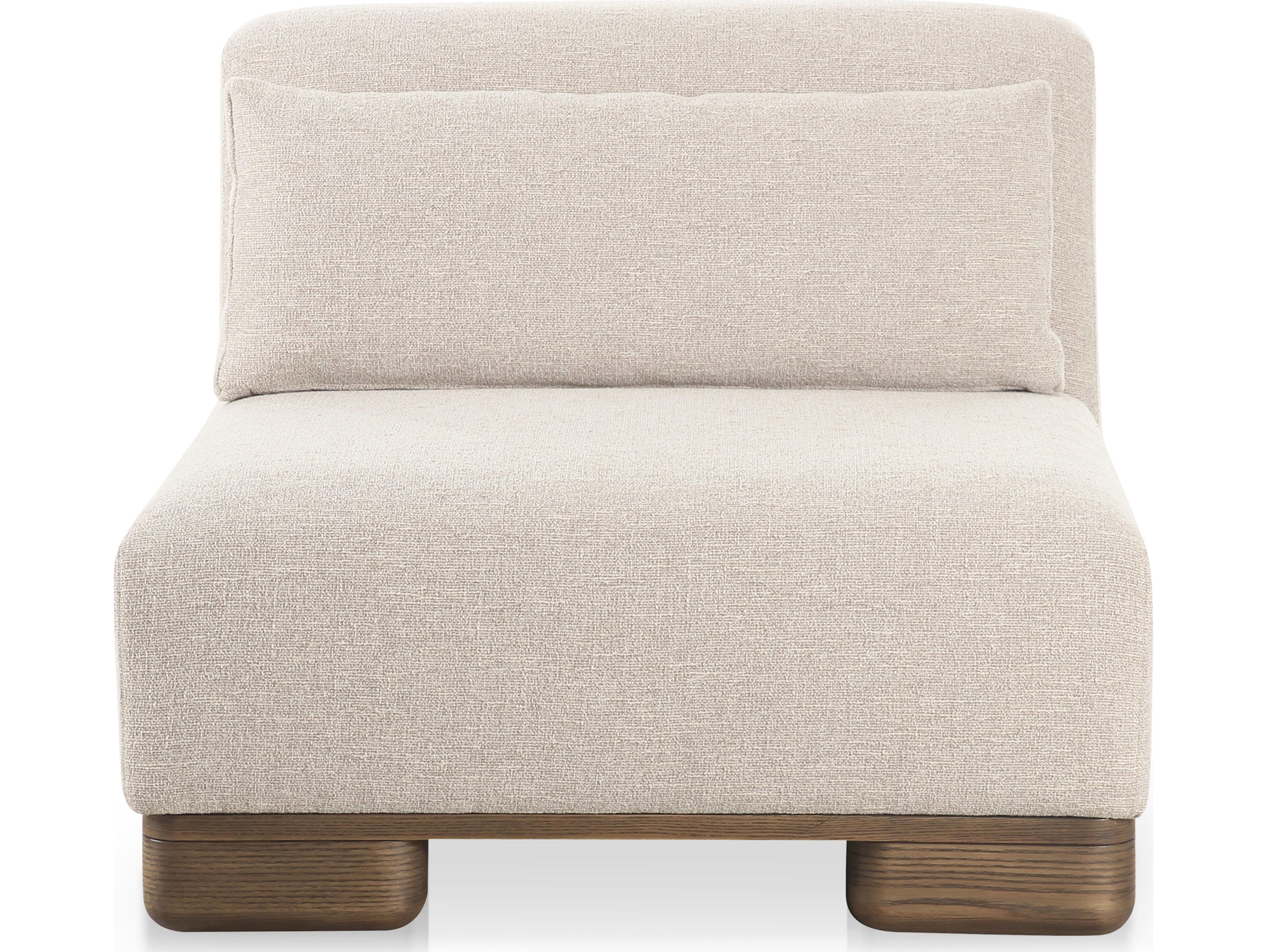 Moe's Home June Slipper Chair Oatmeal