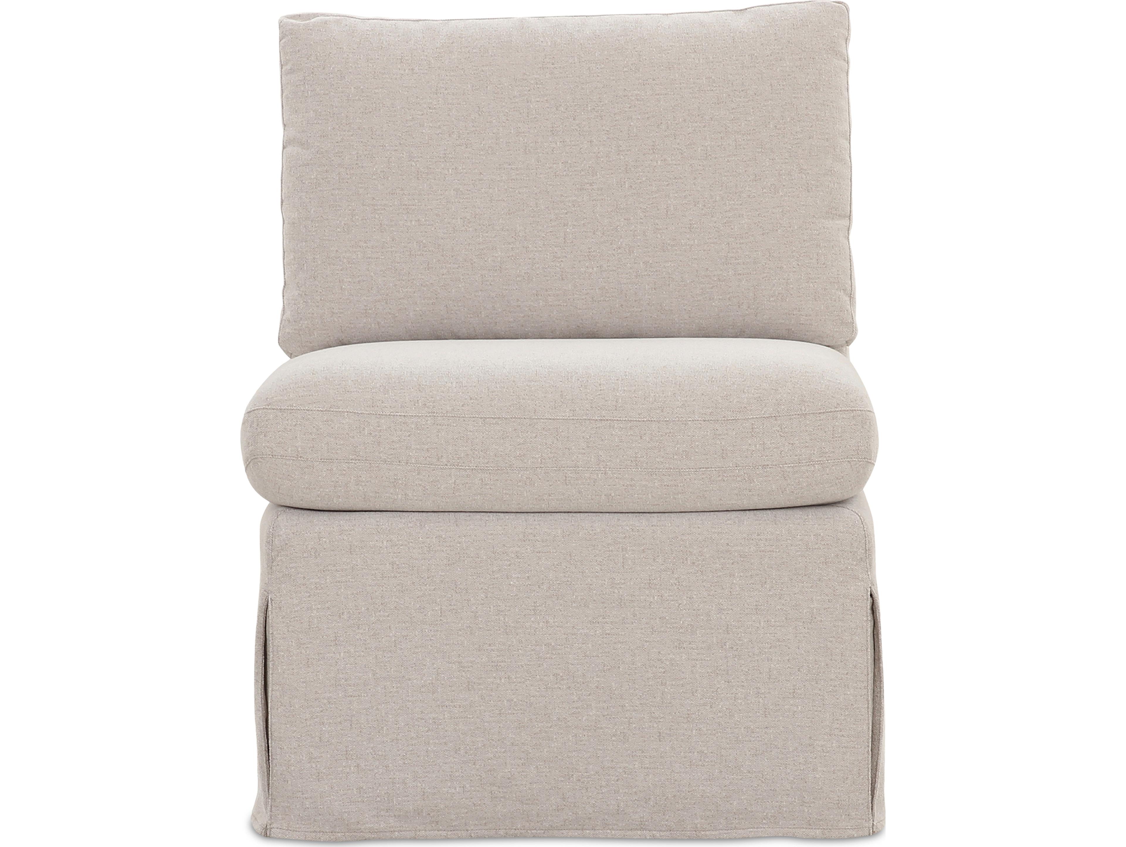 Moe's Home Fable Beige Upholstered Armless Dining Chair