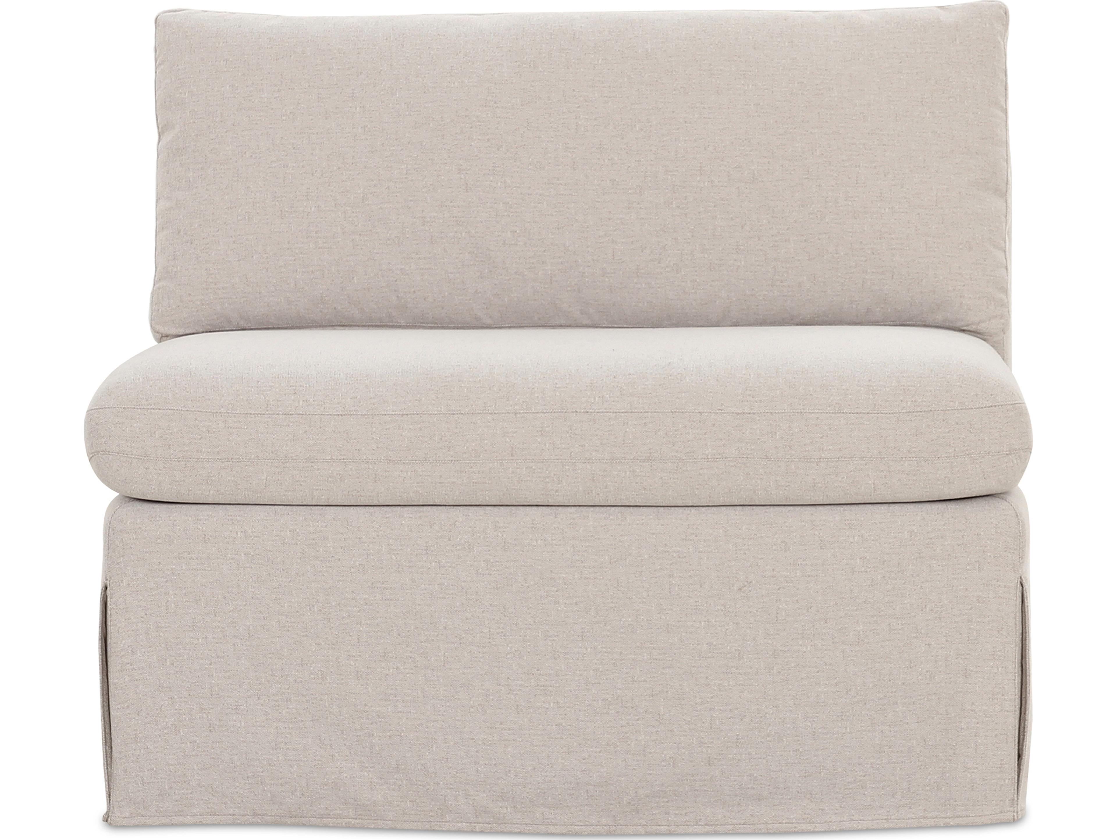 Moe's Home Fable Beige Upholstered Armless Dining Chair