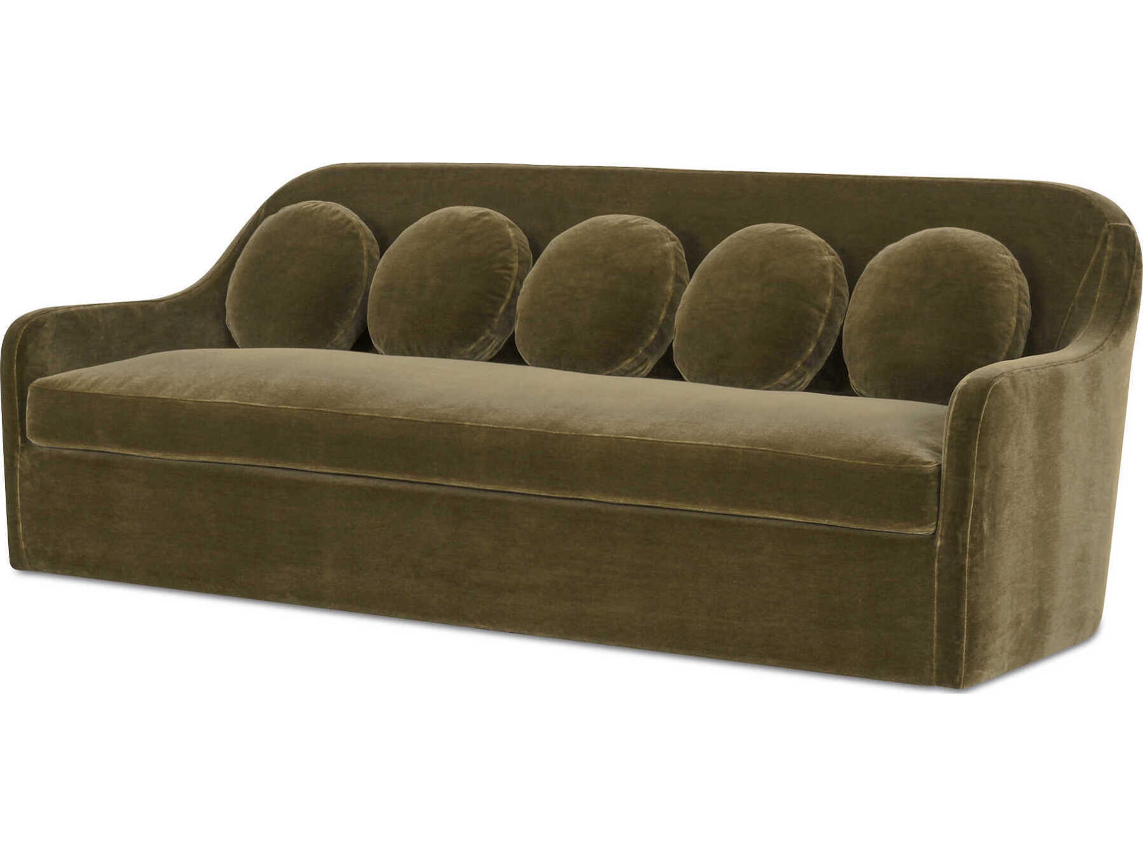 Moe's Home Rialto Green Upholstered Sofa