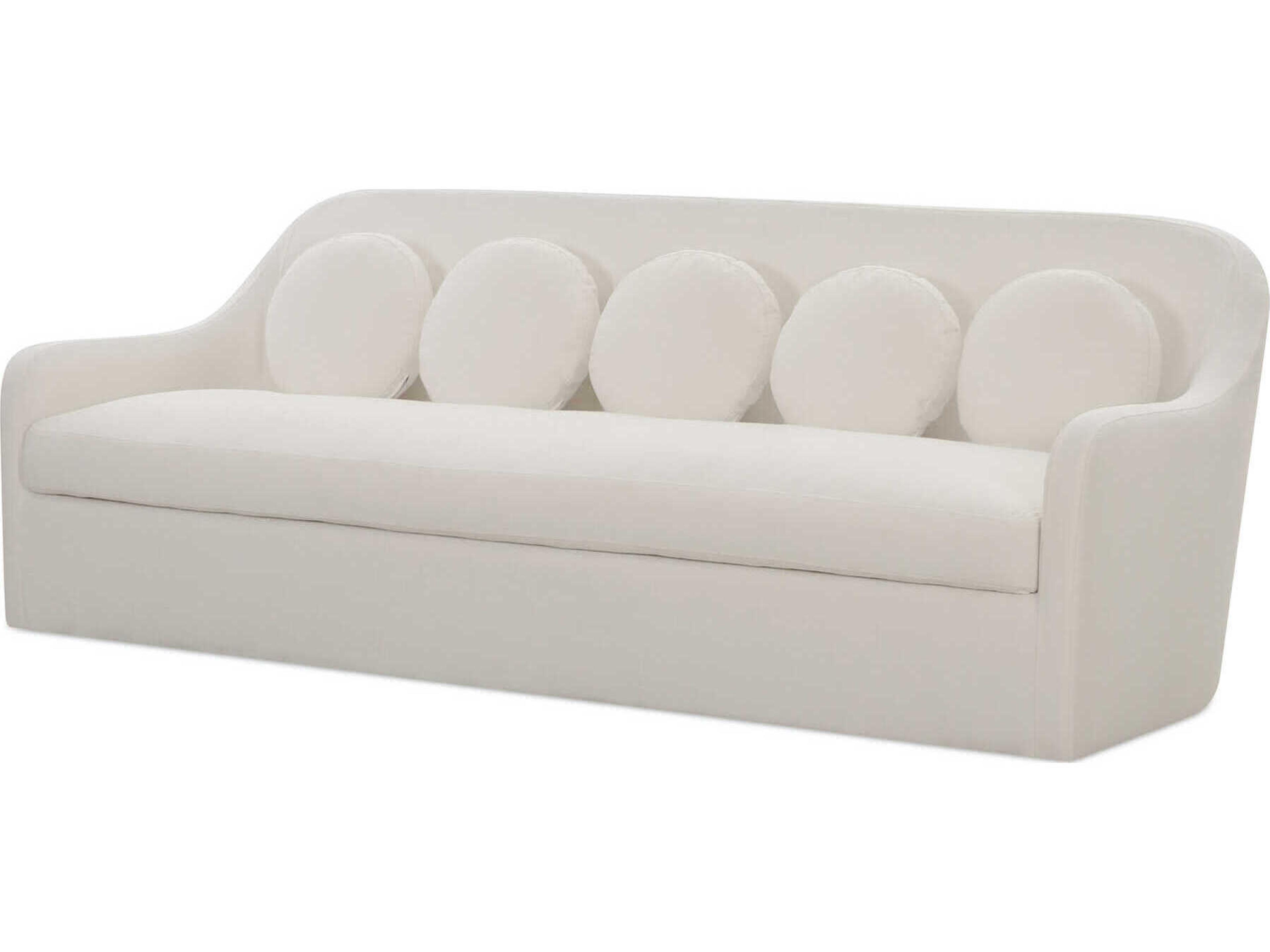 Moe's Home Rialto White Upholstered Sofa