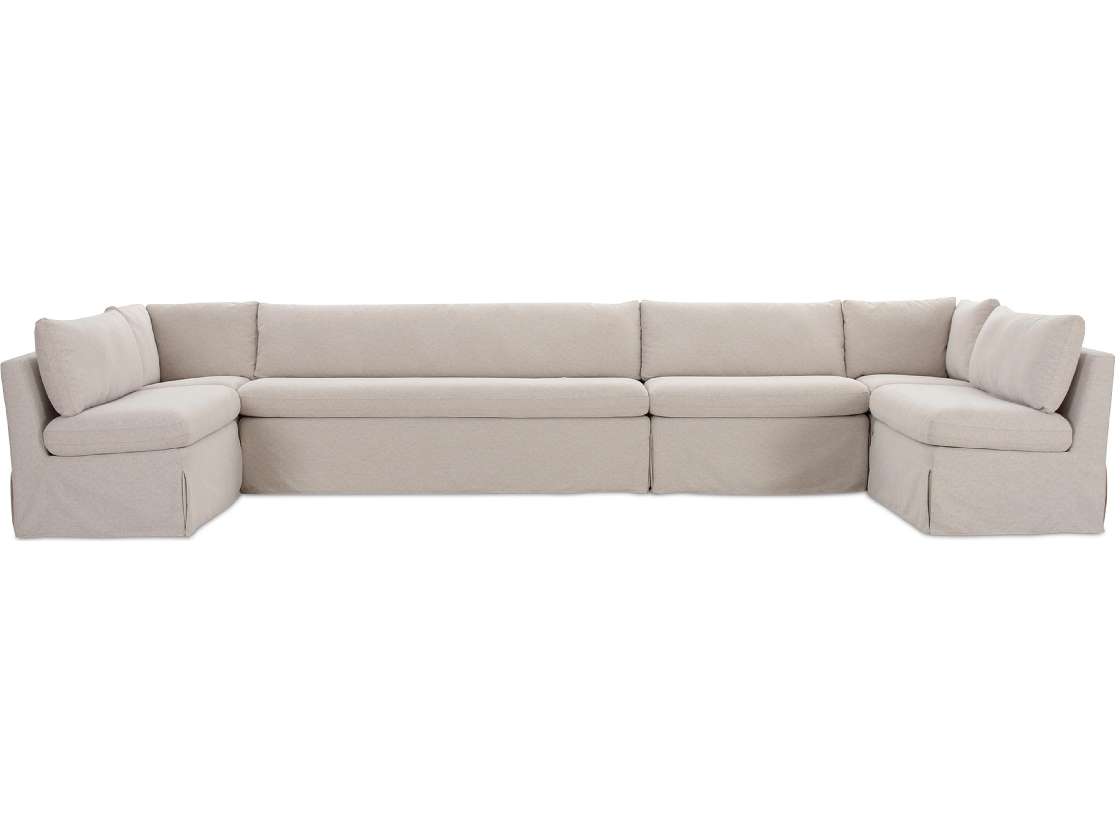 Moe's Home Fable Beige Upholstered Sectional Sofa