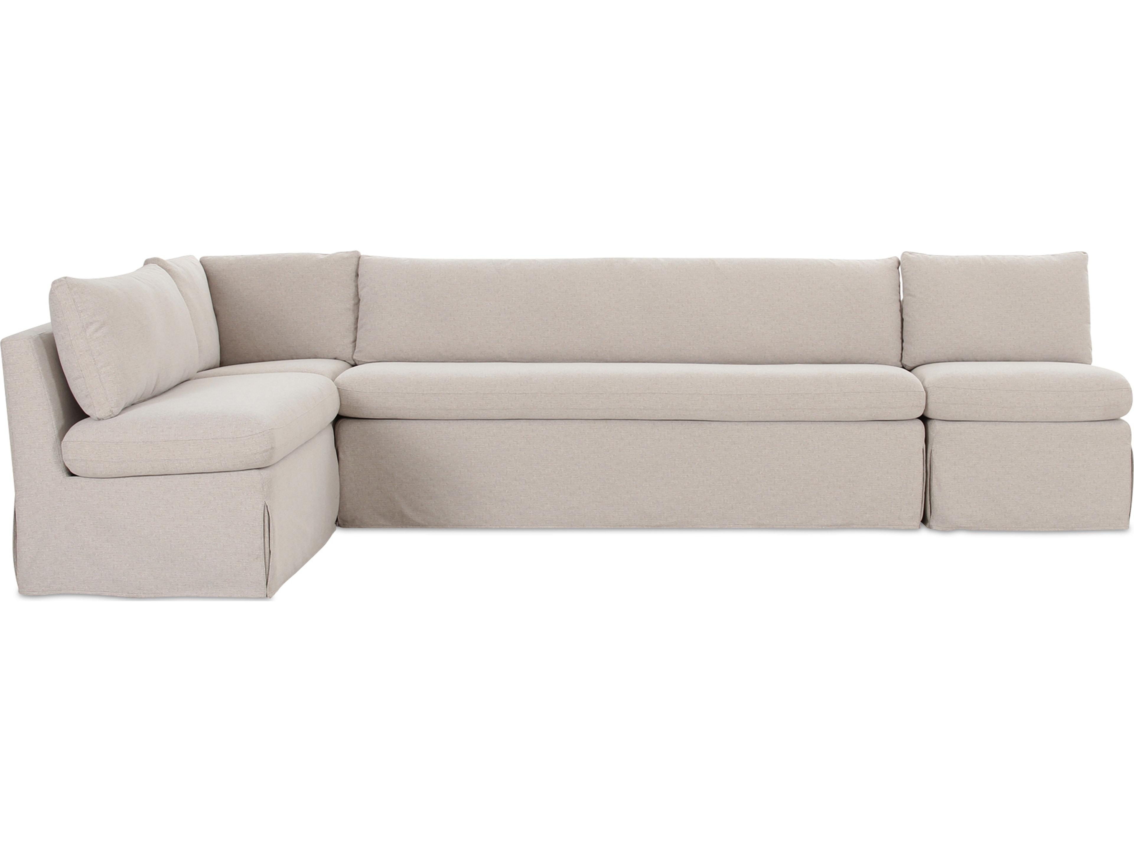 Moe's Home Fable Beige Upholstered Sectional Sofa