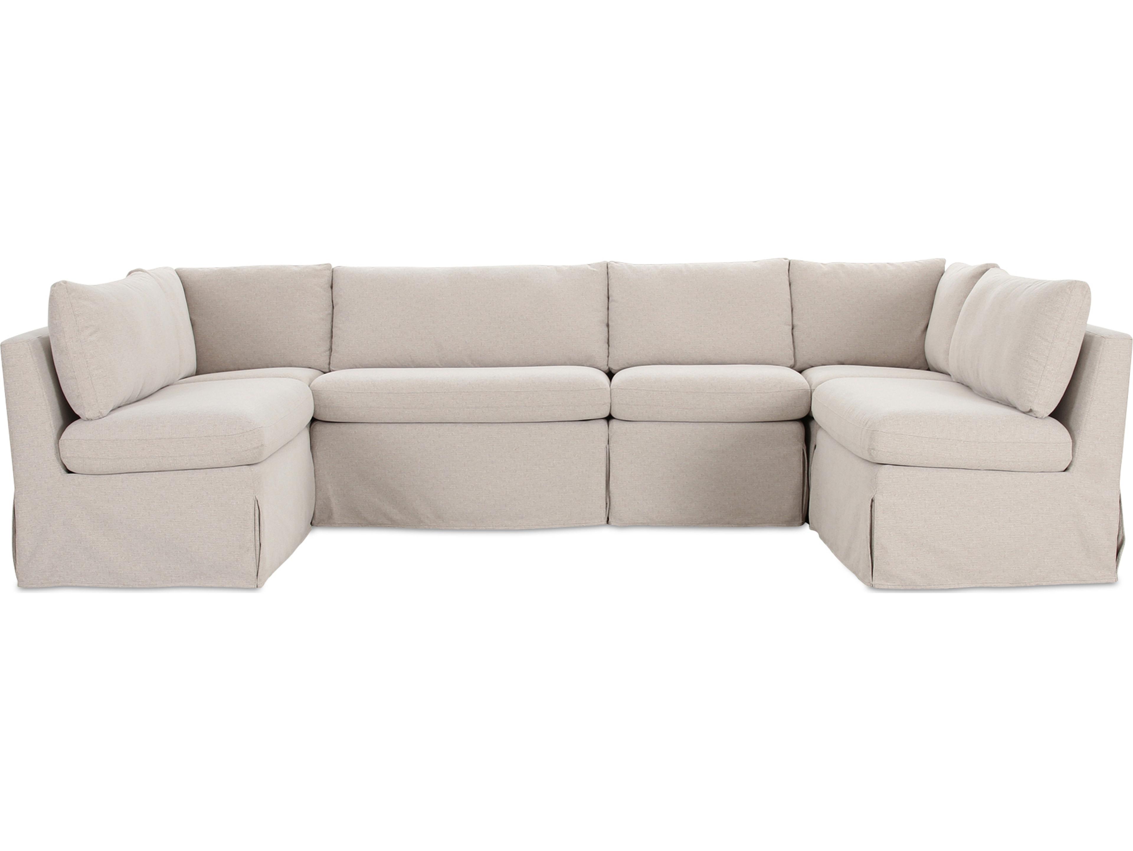 Moe's Home Fable Beige Upholstered Sectional Sofa