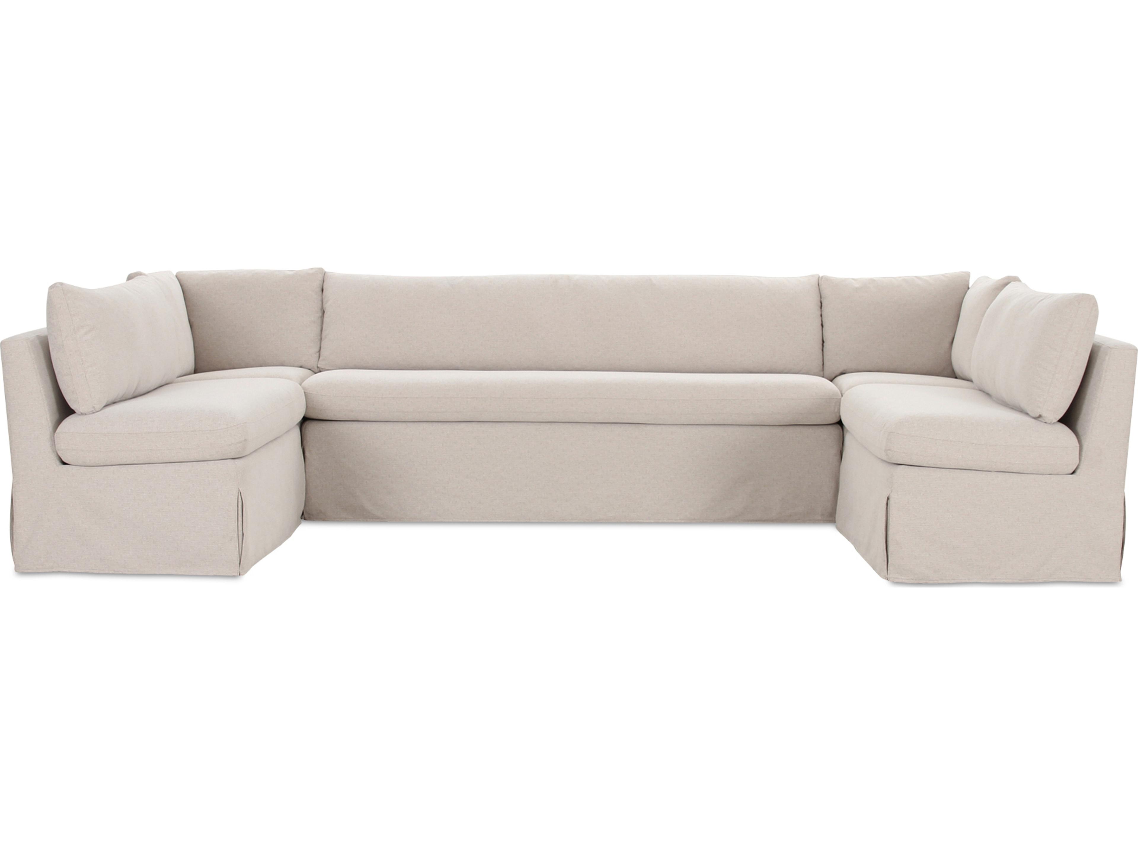 Moe's Home Fable Beige Upholstered Sectional Sofa