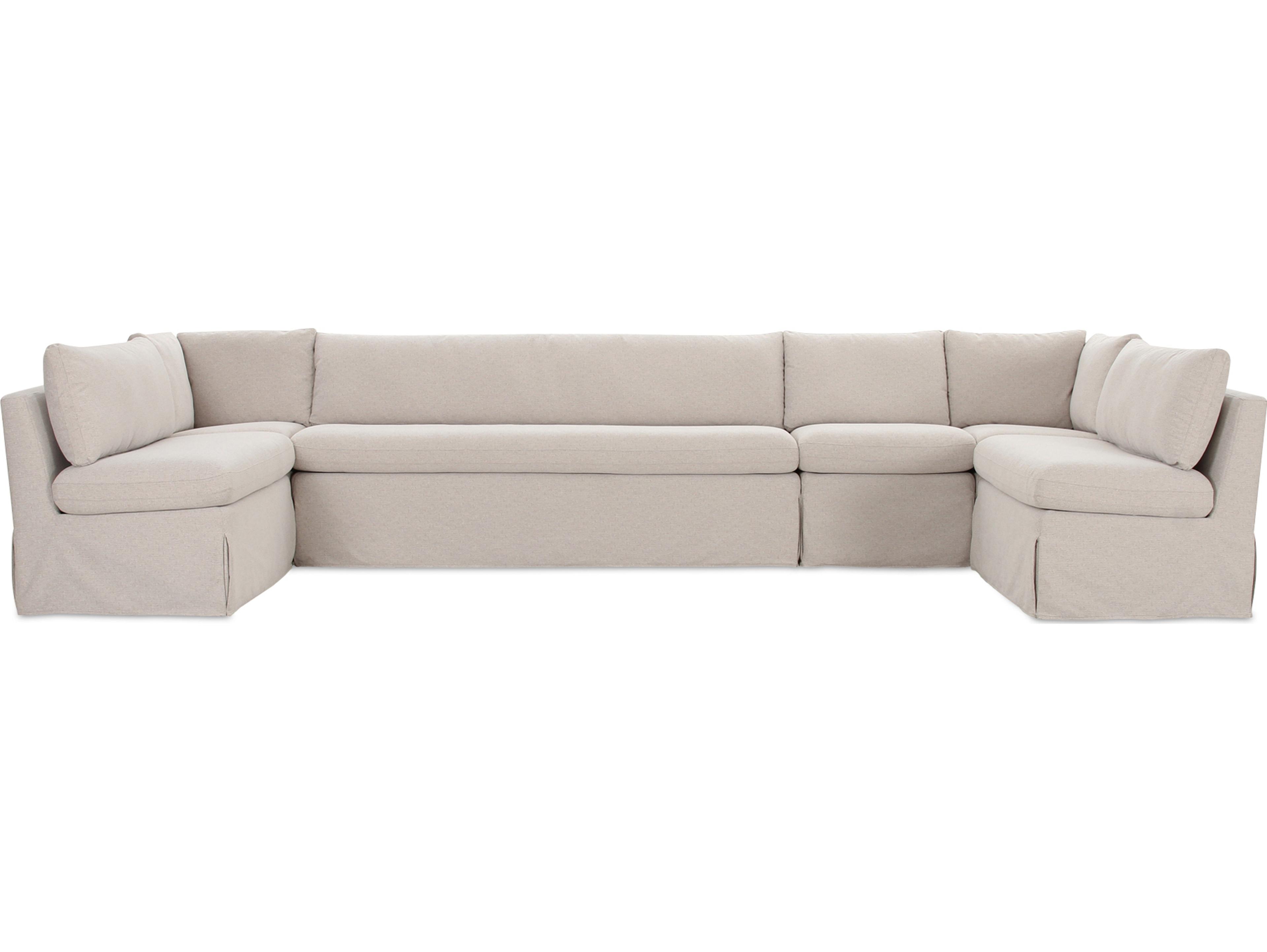 Moe's Home Fable Beige Upholstered Sectional Sofa