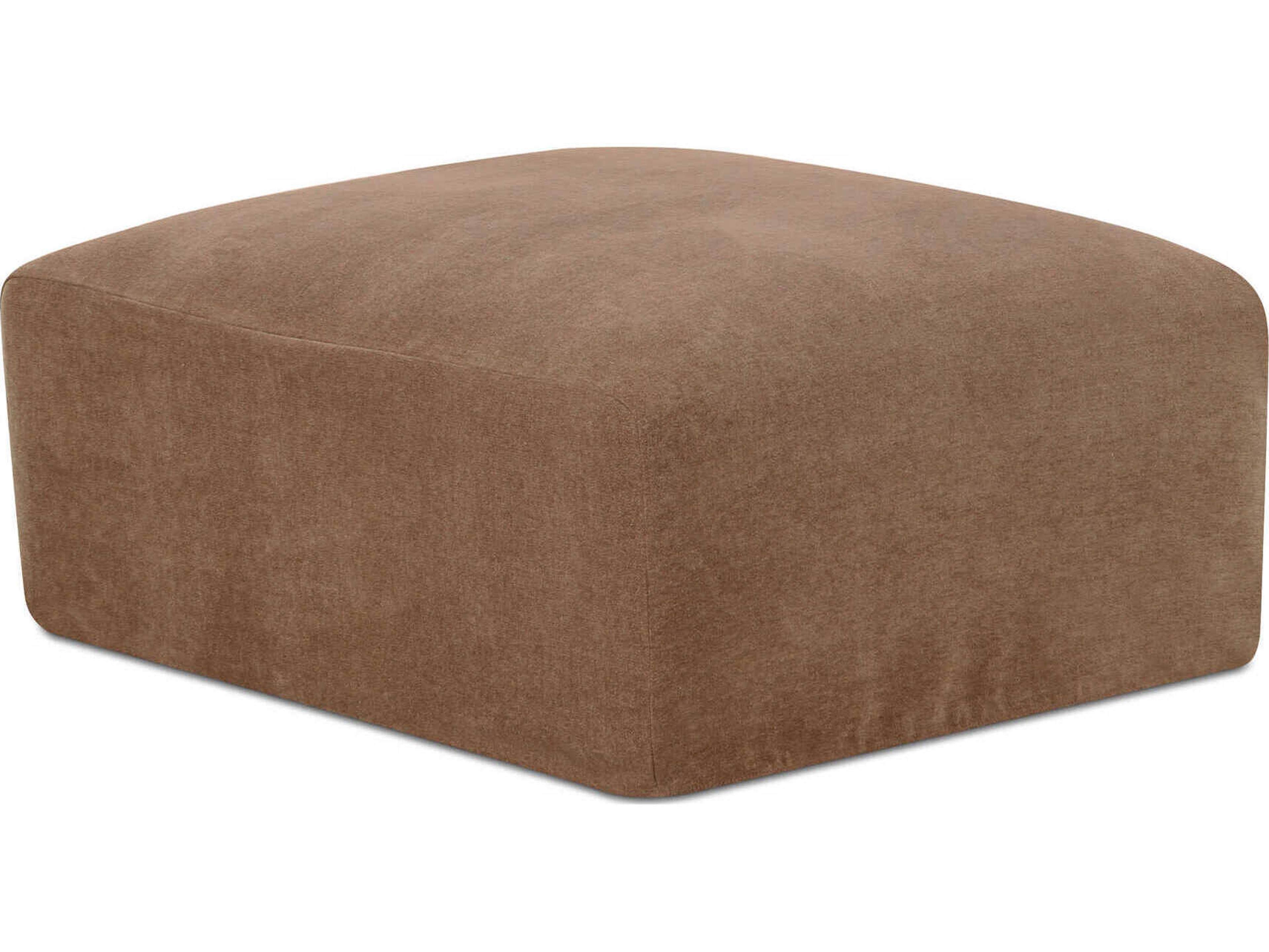 Moe's Home Isla Brown Upholstered Ottoman