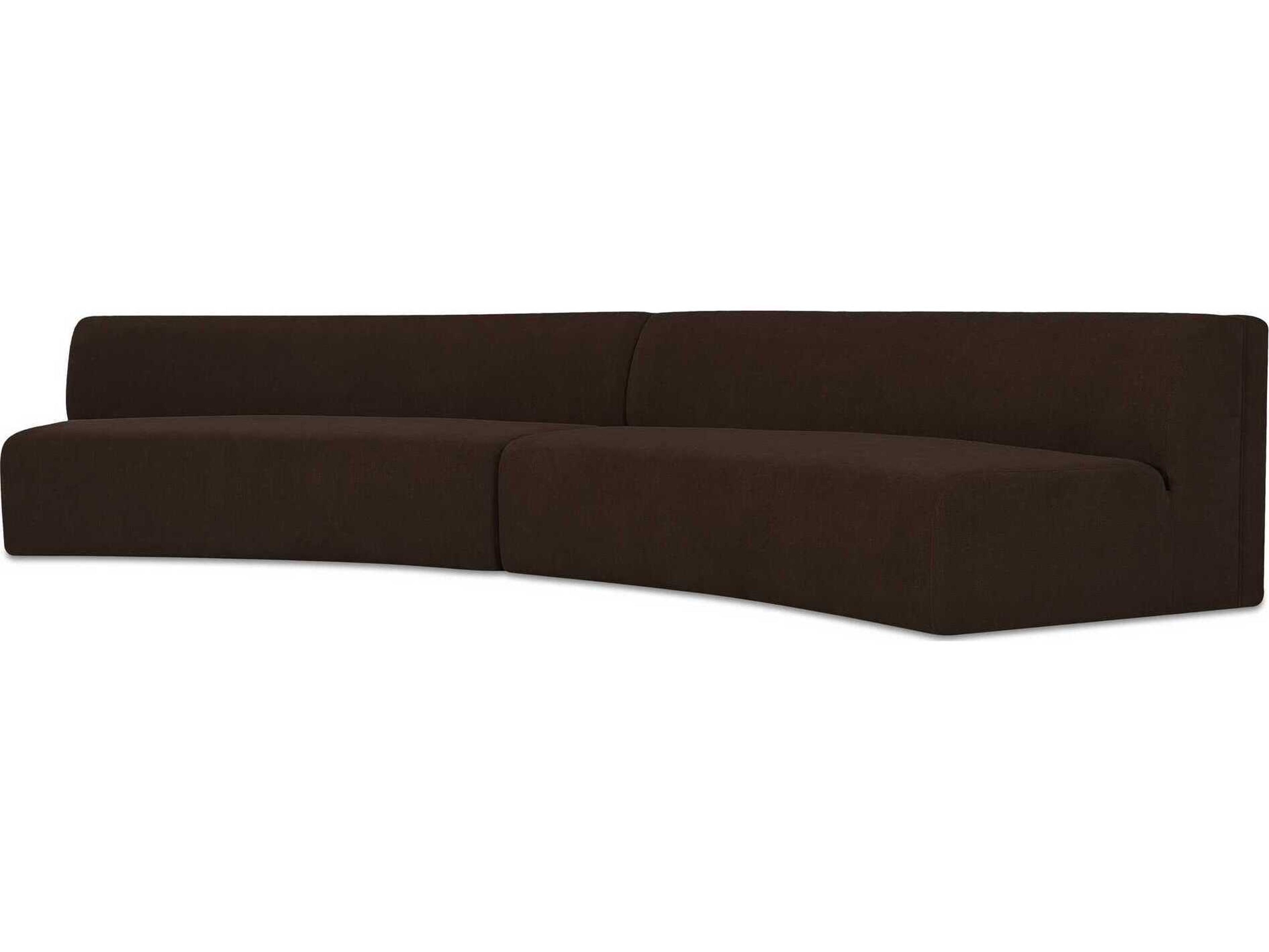 Moe's Home Naomi Upholstered Concave Sectional Sofa