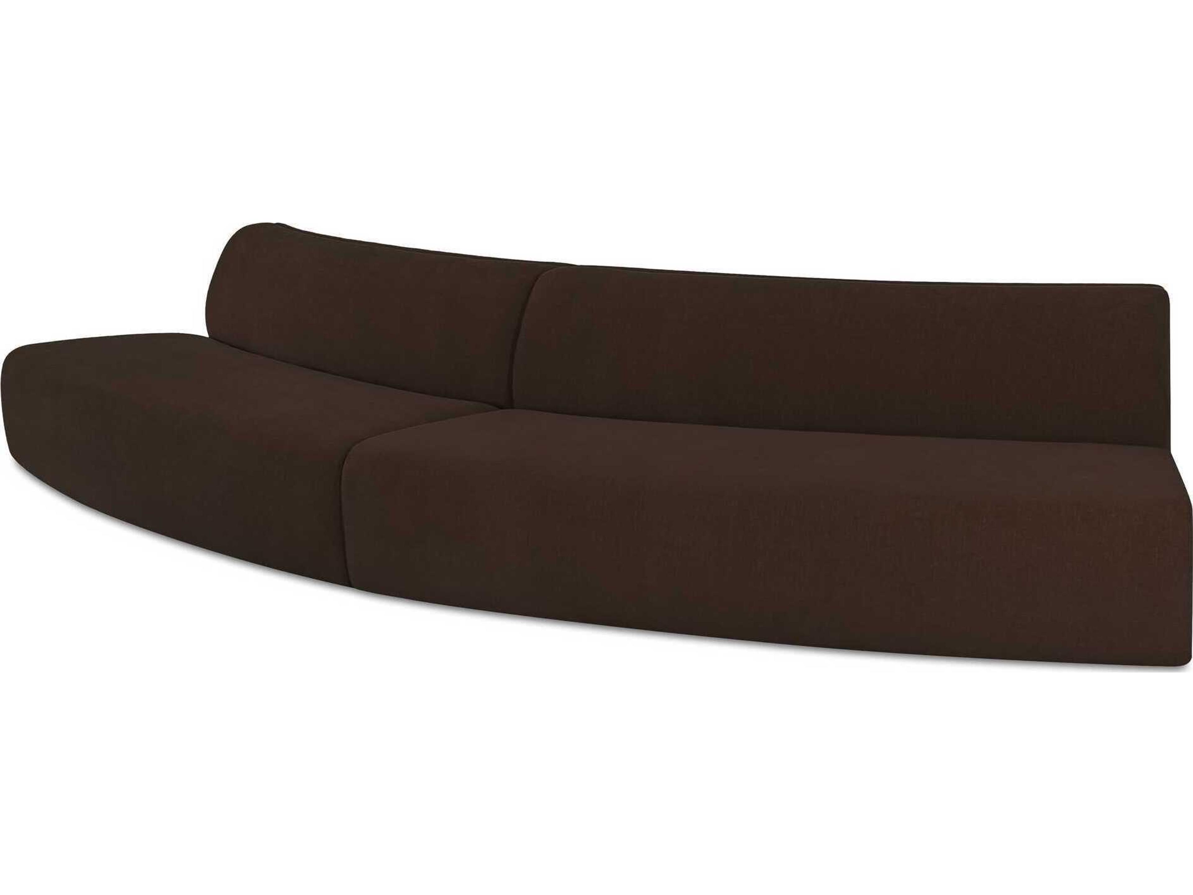 Moe's Home Naomi Upholstered Convex Sectional Sofa