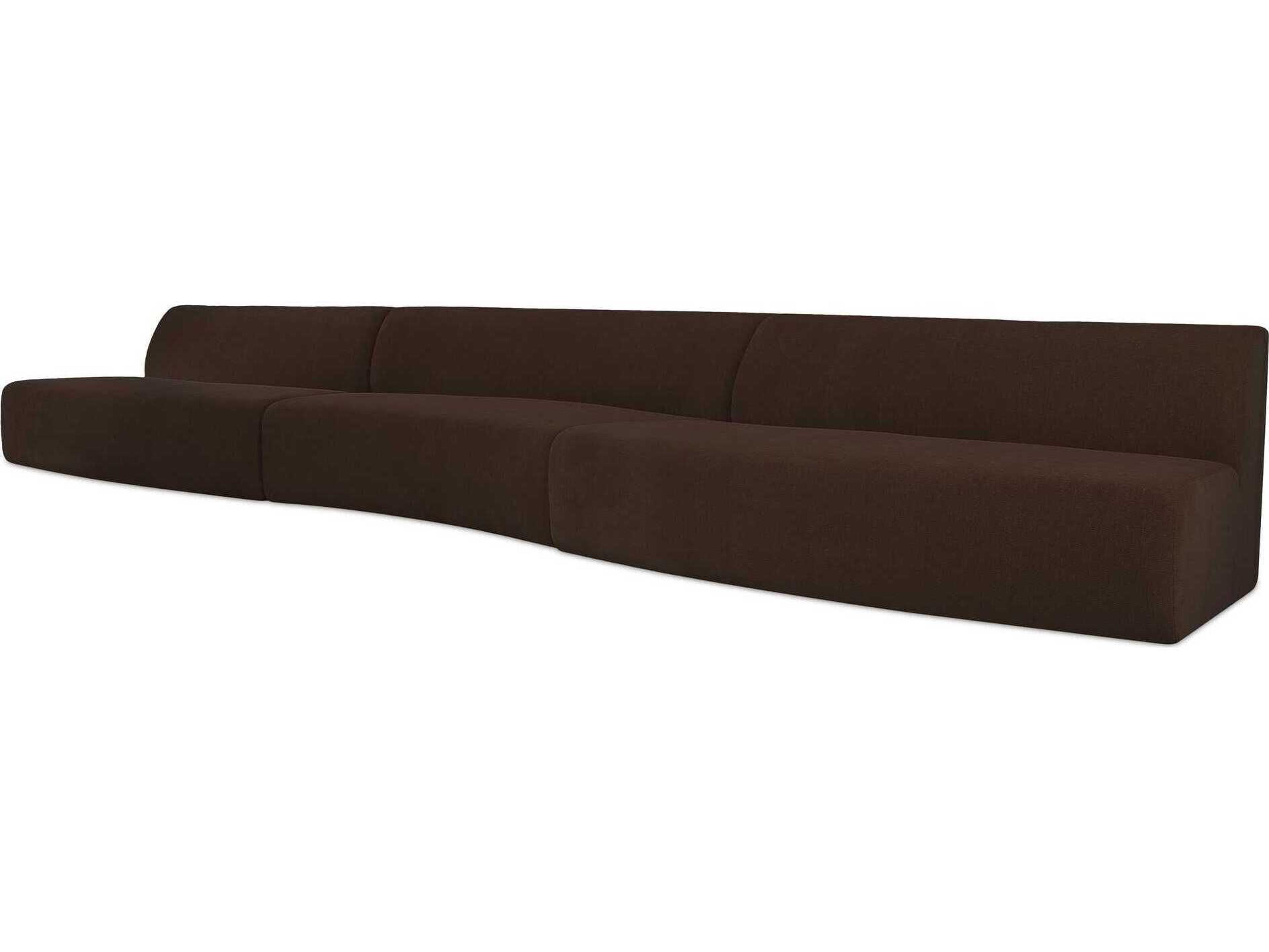 Moe's Home Naomi Upholstered Wave Sectional Sofa