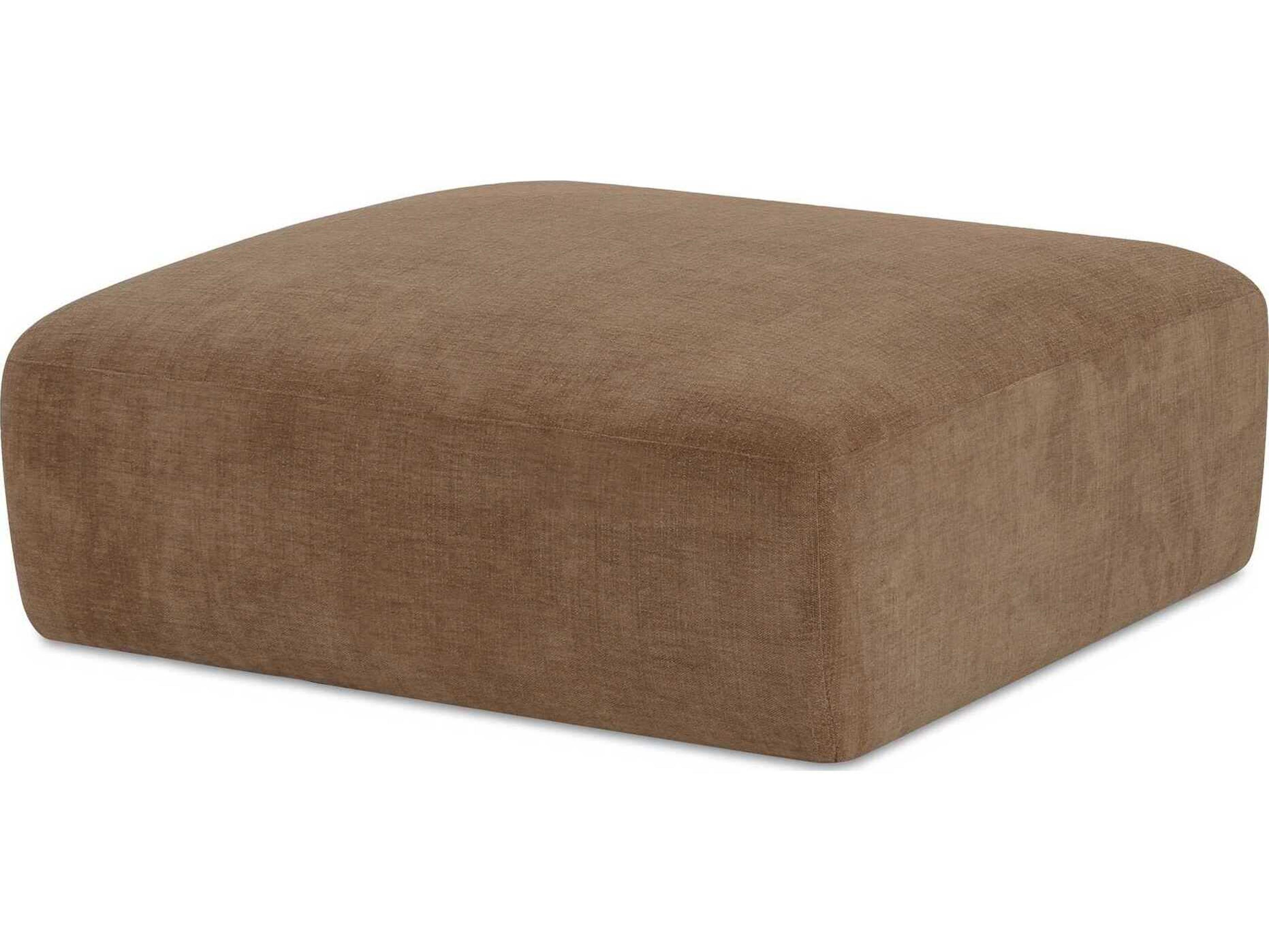 Moe's Home Matina Taupe Upholstered Ottoman