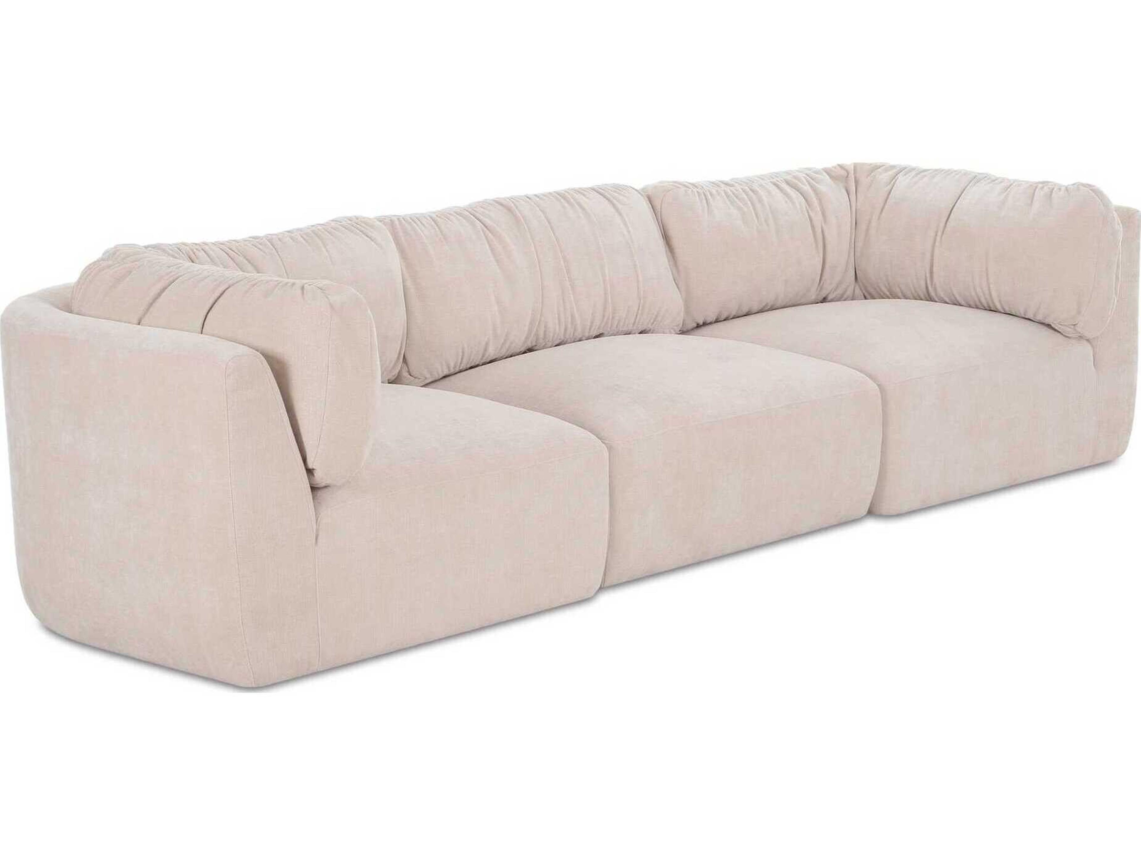 Moe's Home Matina Beige Upholstered Sofa
