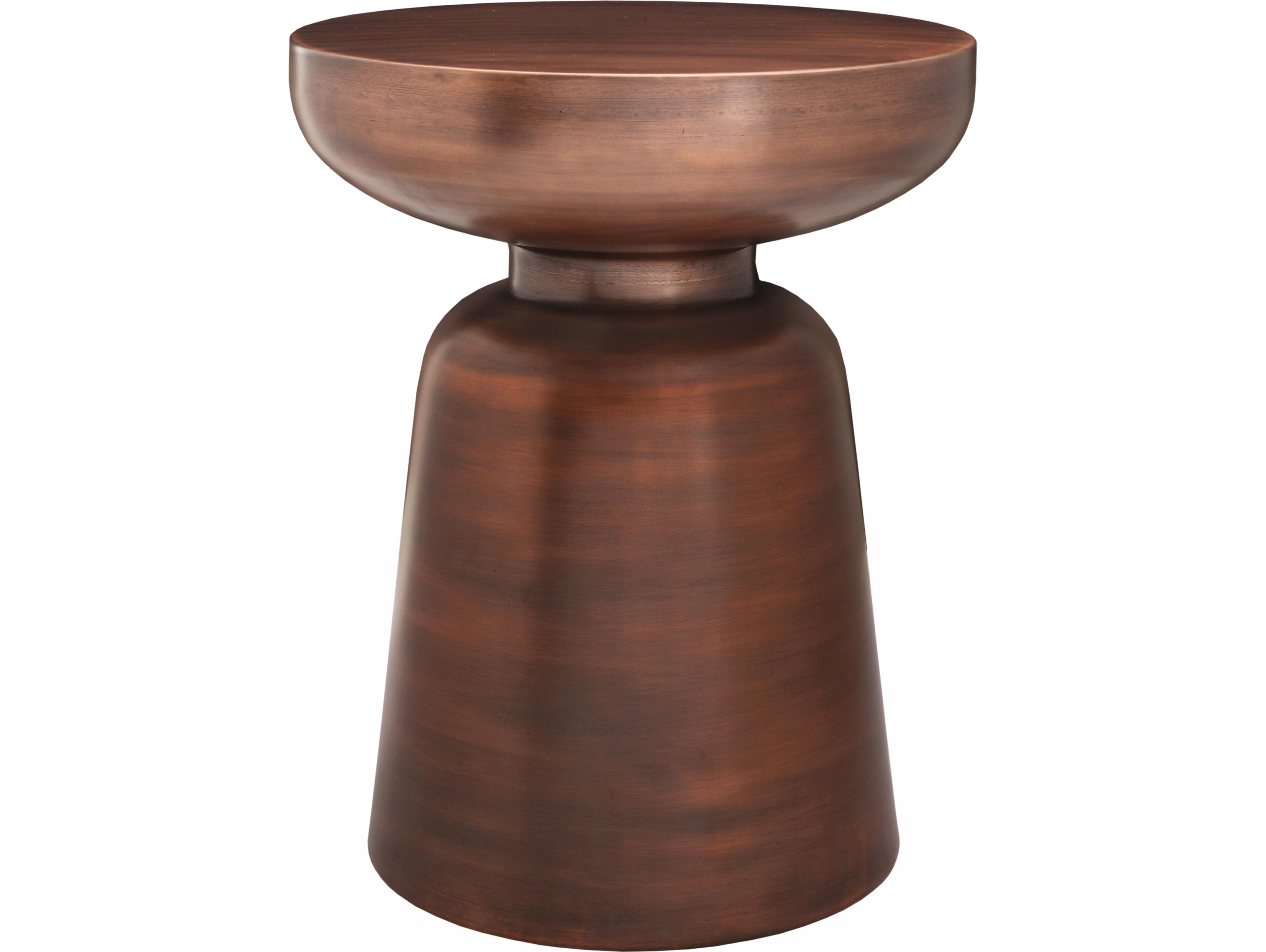 Moe's Home Arthur Round Metal End Table