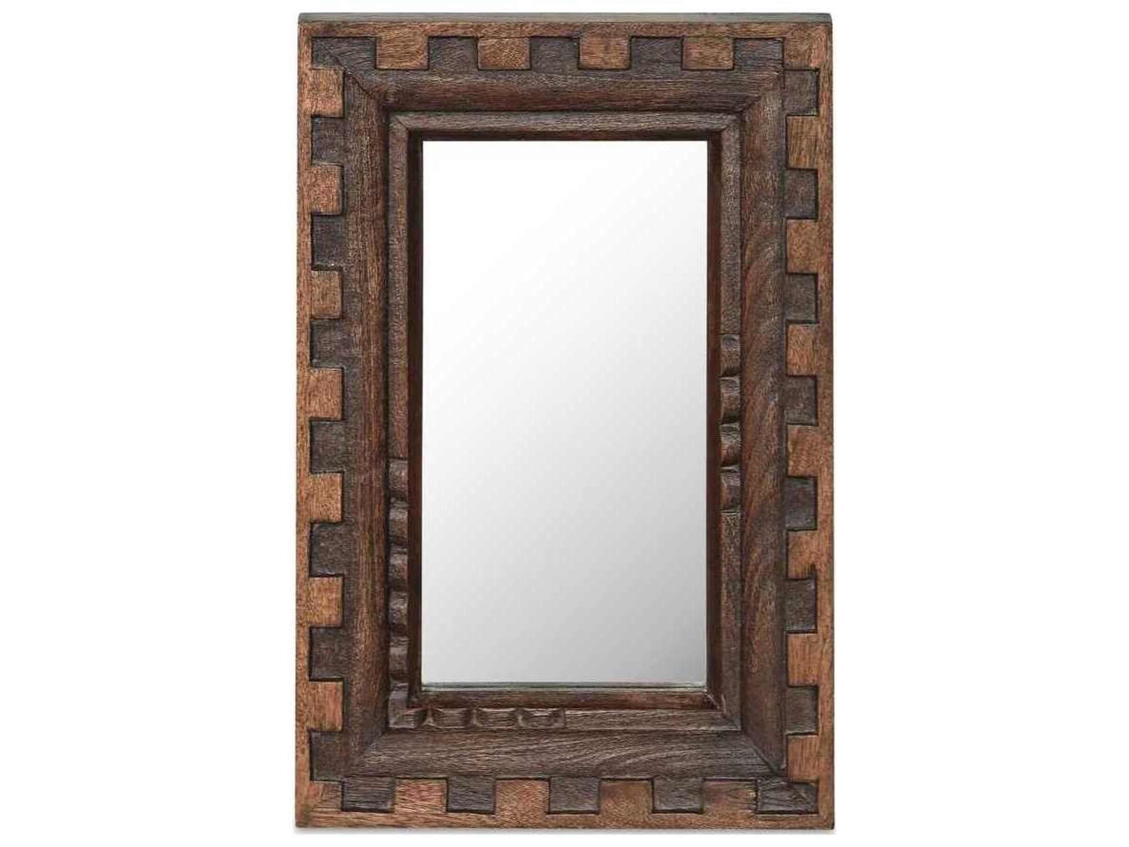 Moe's Home Holland Brown Rectangular Wall Mirror