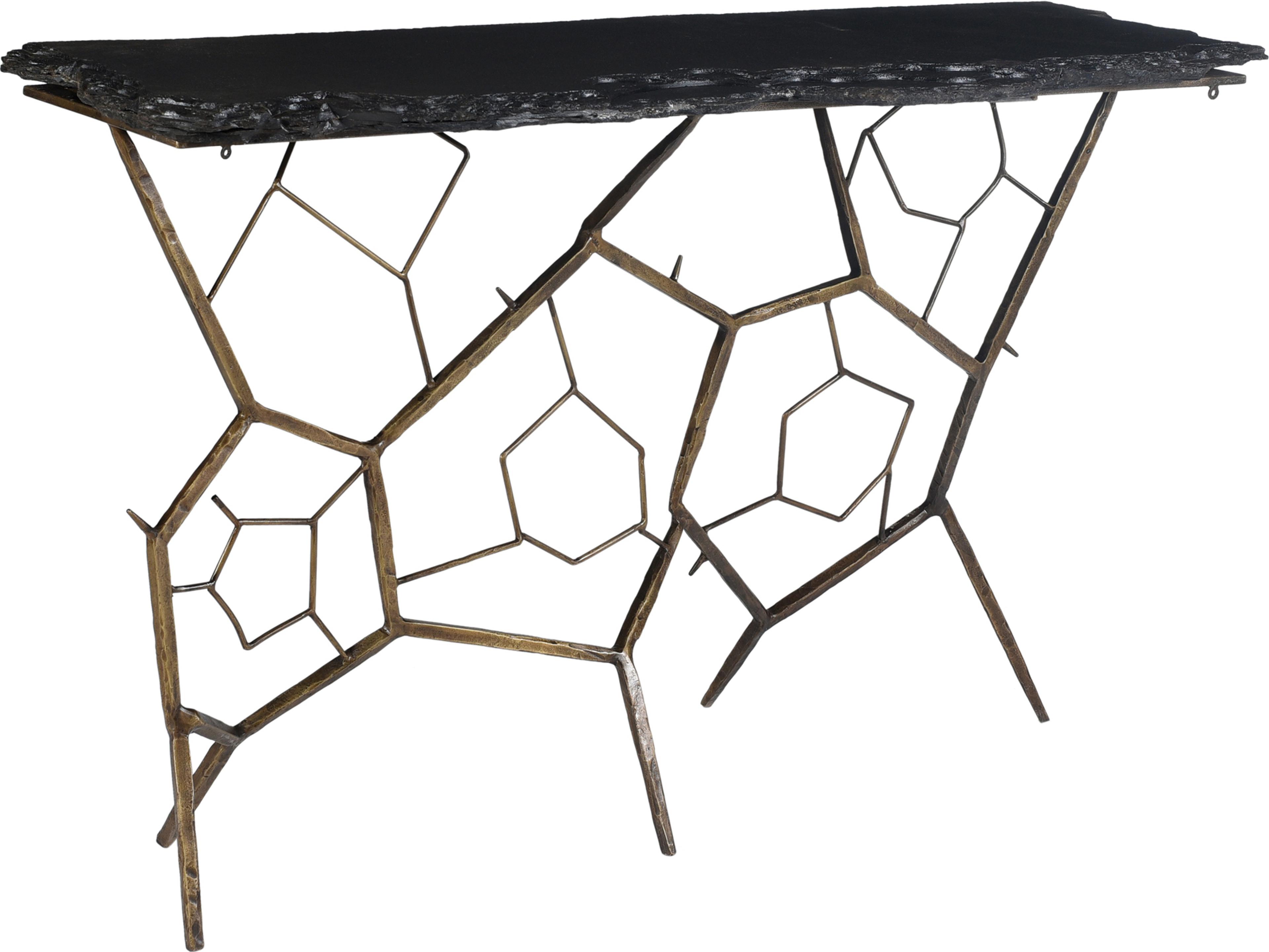 Moe's Home Nate Rectangular Stone Console Table