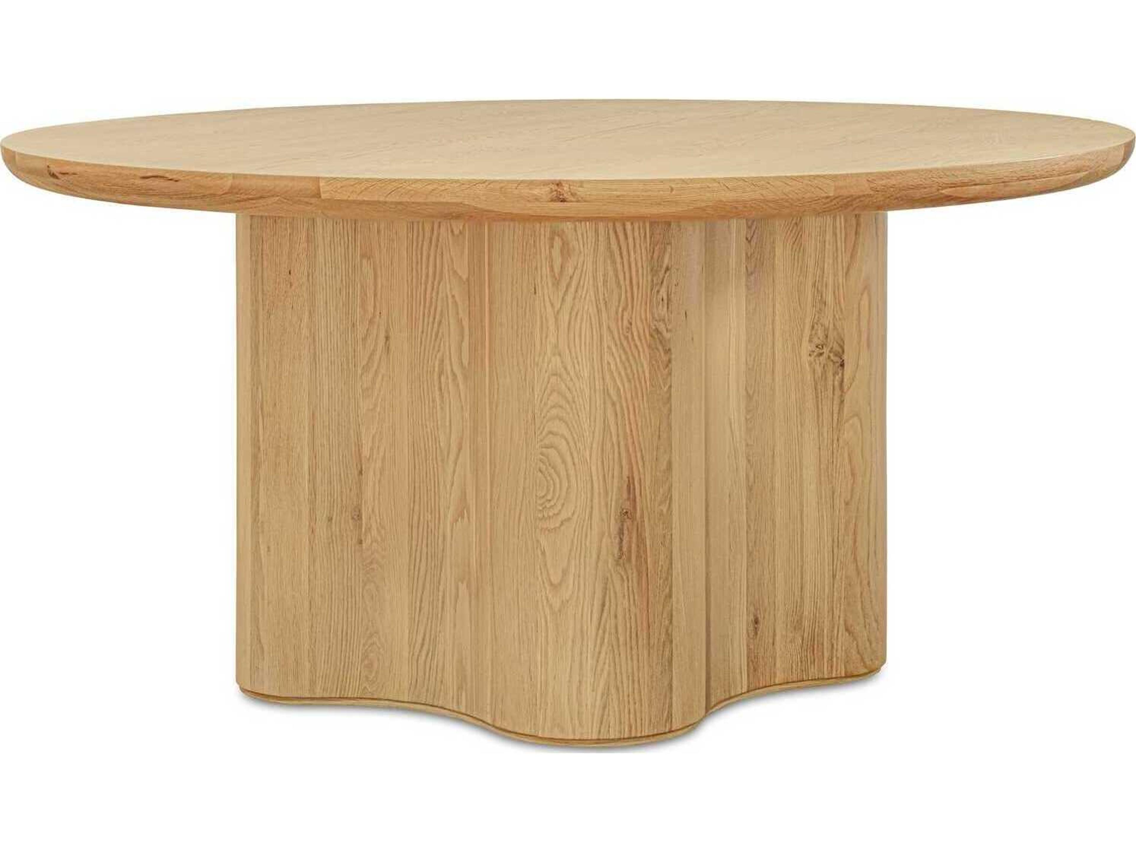 Moe's Home Sidney Round Wood Natural Dining Table
