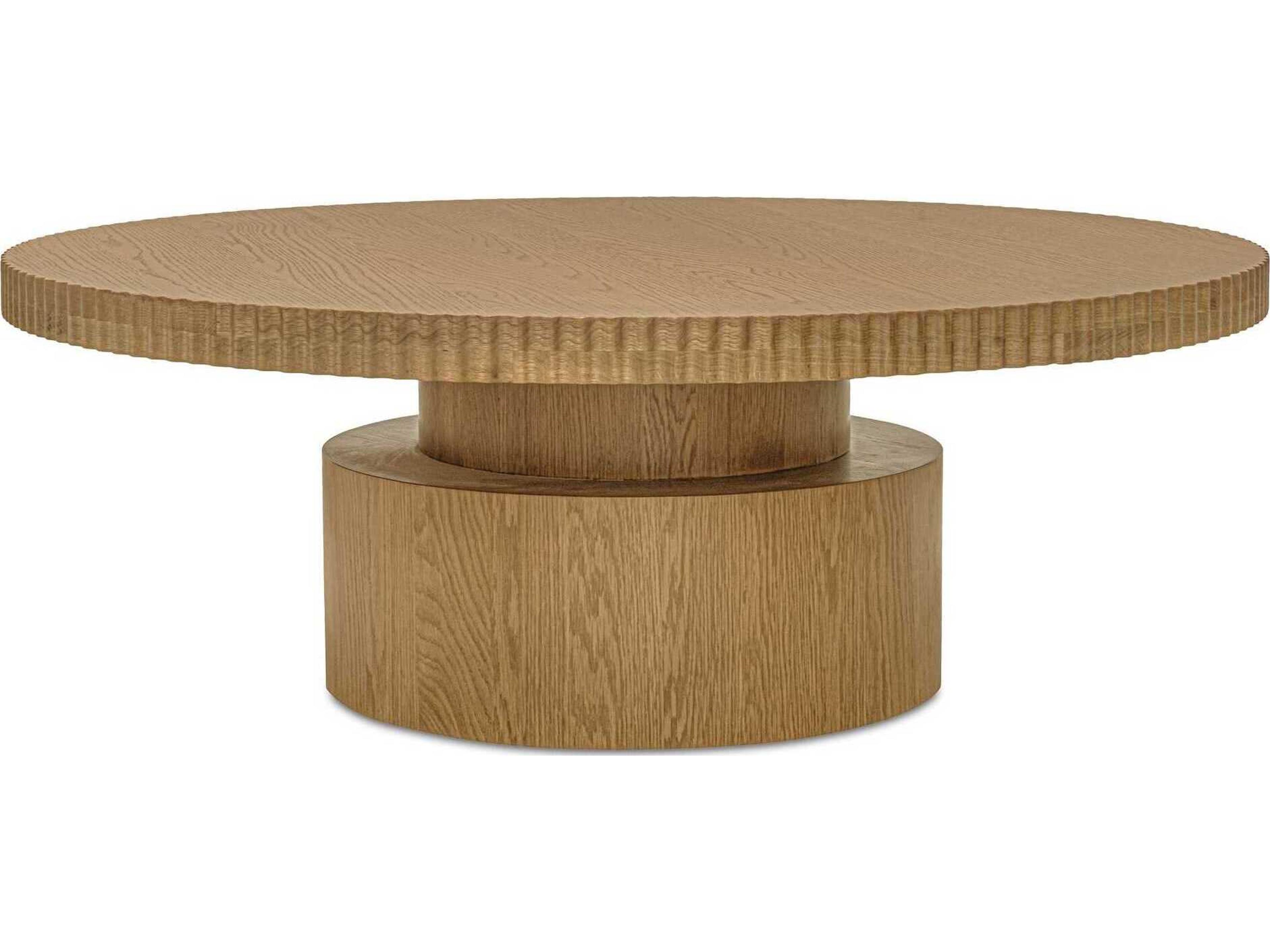 Moe's Home Leigh Round Wood Brown Coffee Table