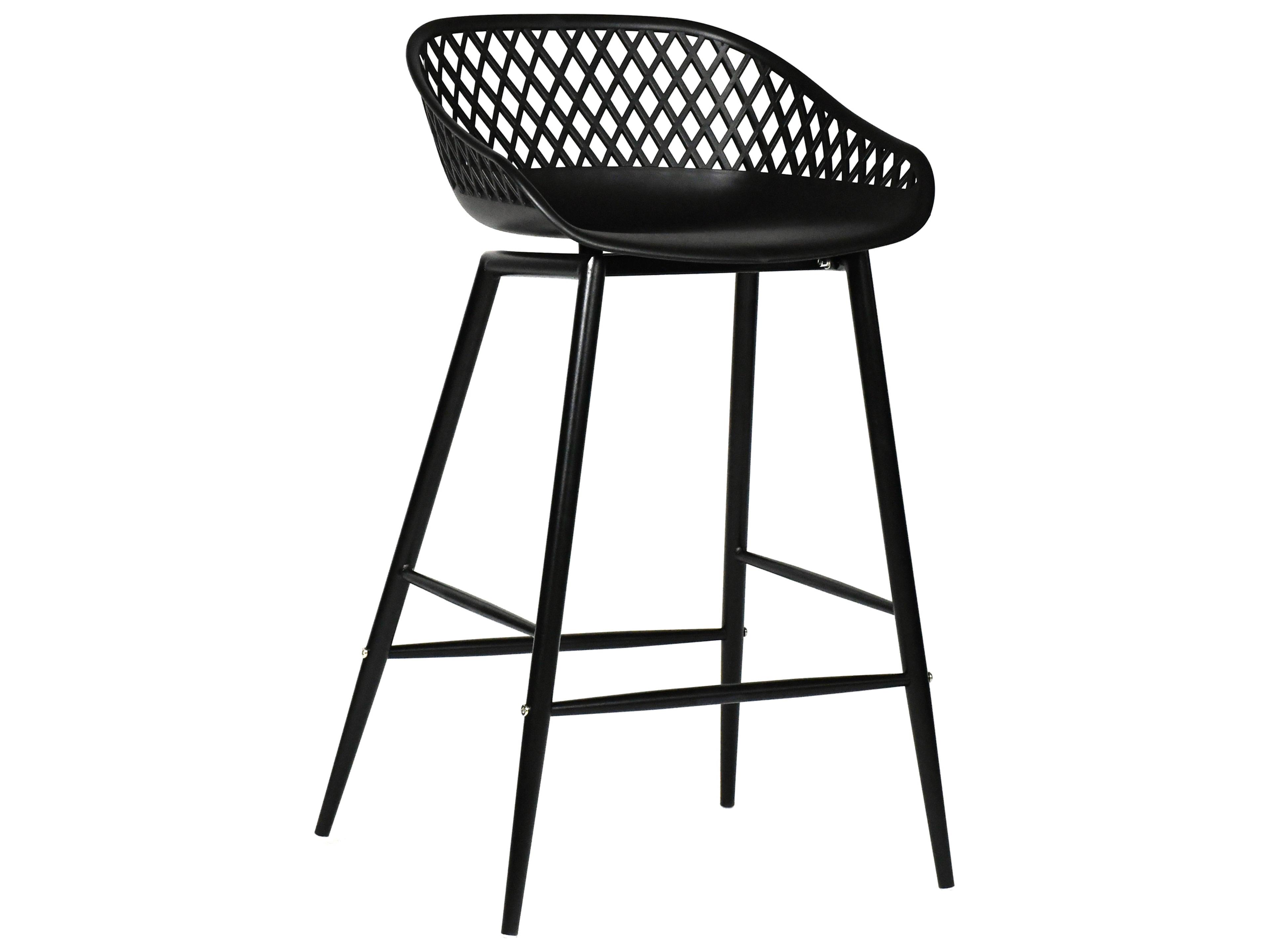 Moe's Home Piazza Black Counter Stool Set of 2