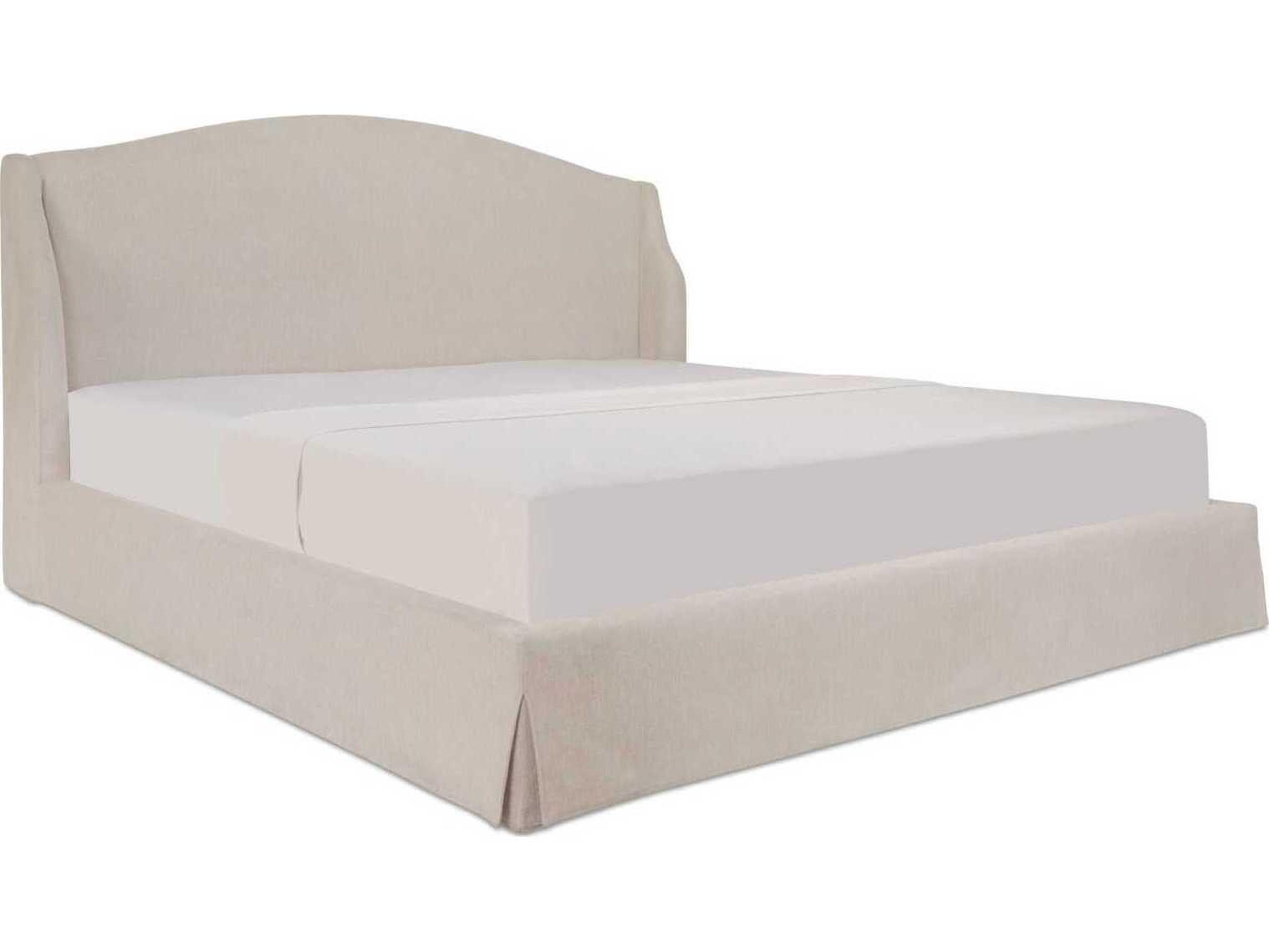 Moe's Home Weston White Upholstered King Platform Bed