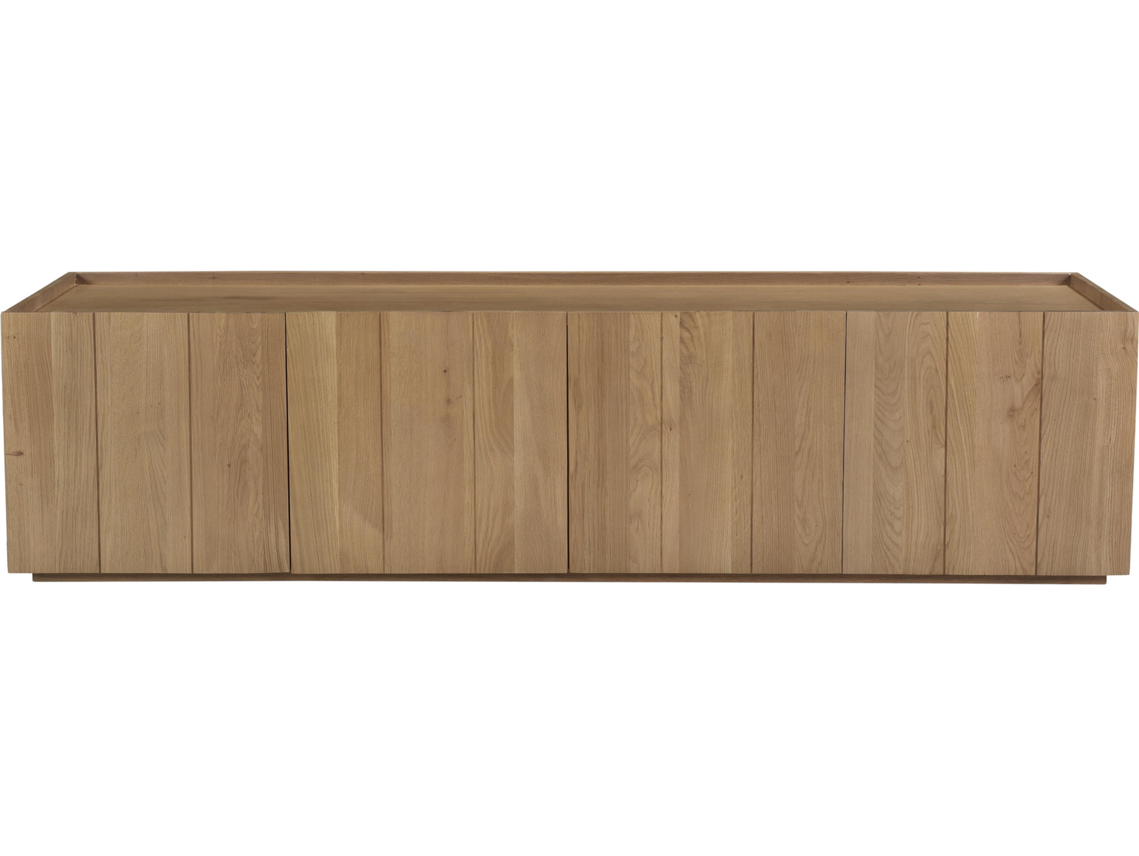 Moe's Home 72" Oak Wood Natural Media Console