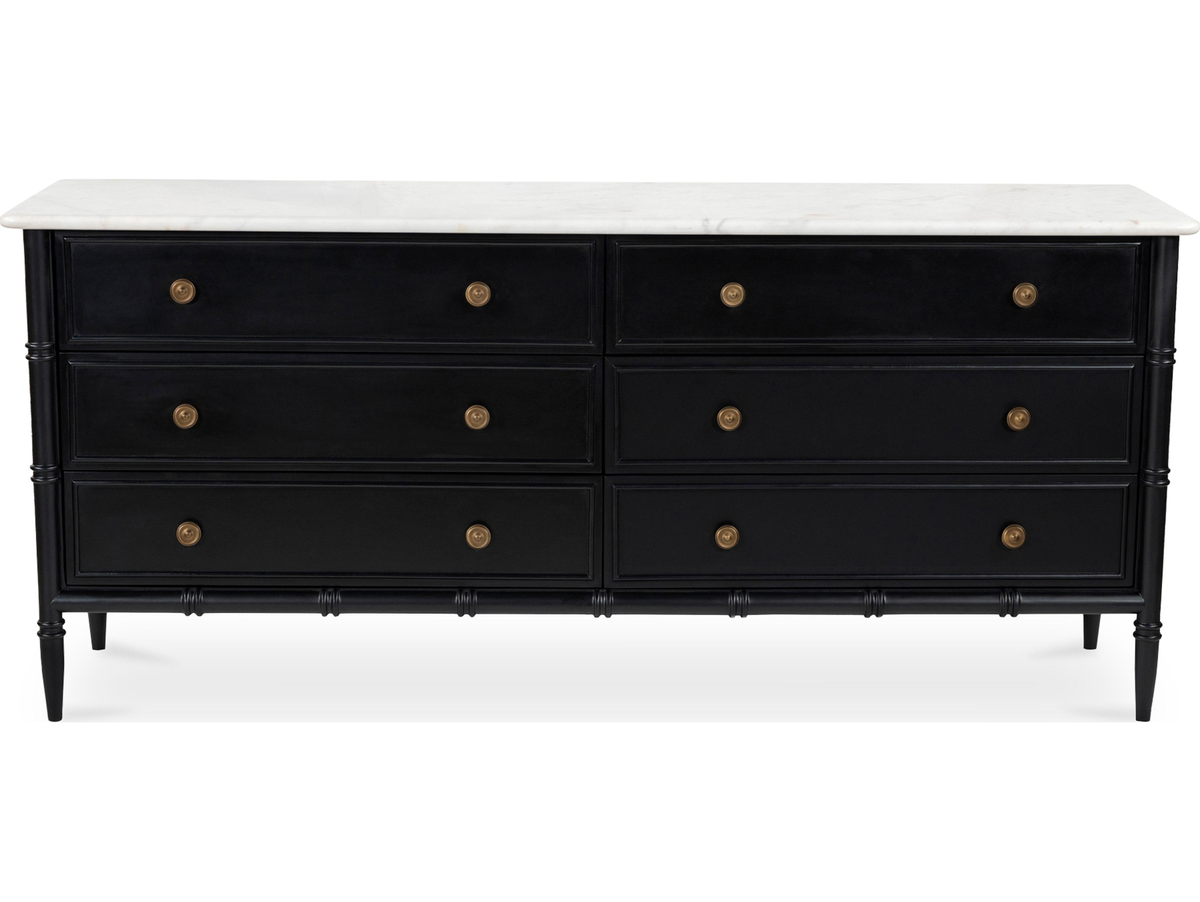 Moe's Home Eleanor 6 Drawer Dresser Black