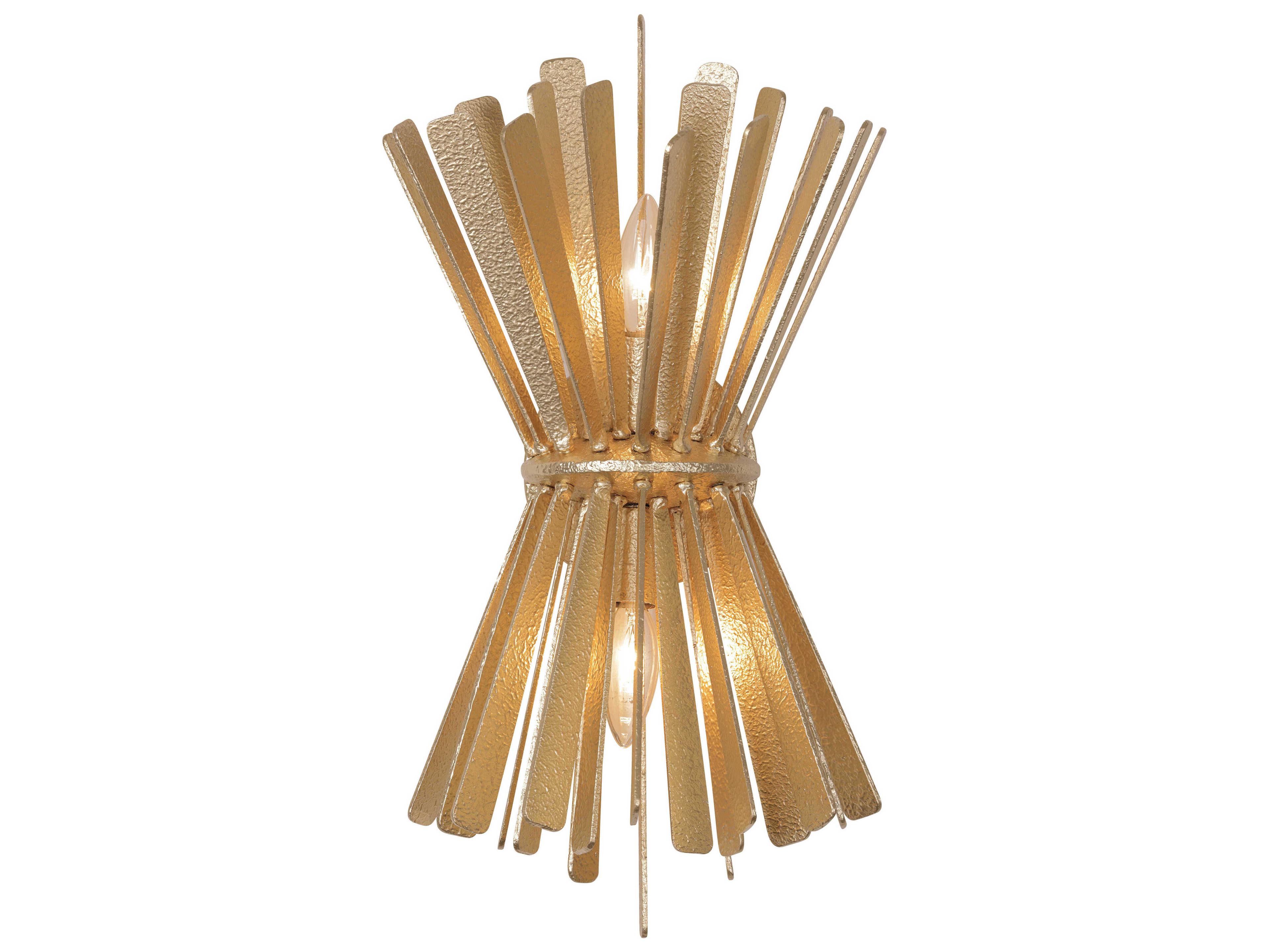 Metropolitan Confluence 2-Light Piastra Gold Wall Sconce
