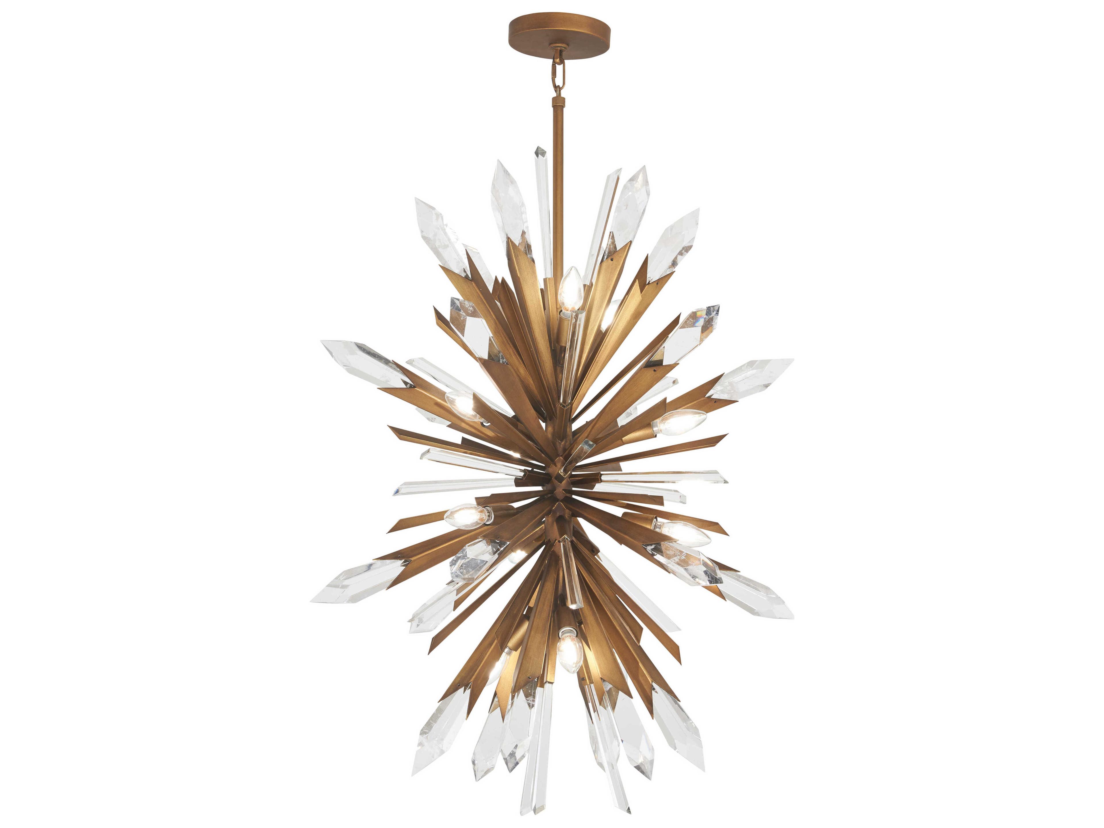 Metropolitan Elsa 12-Light Painted Gold Sputnik Pendant