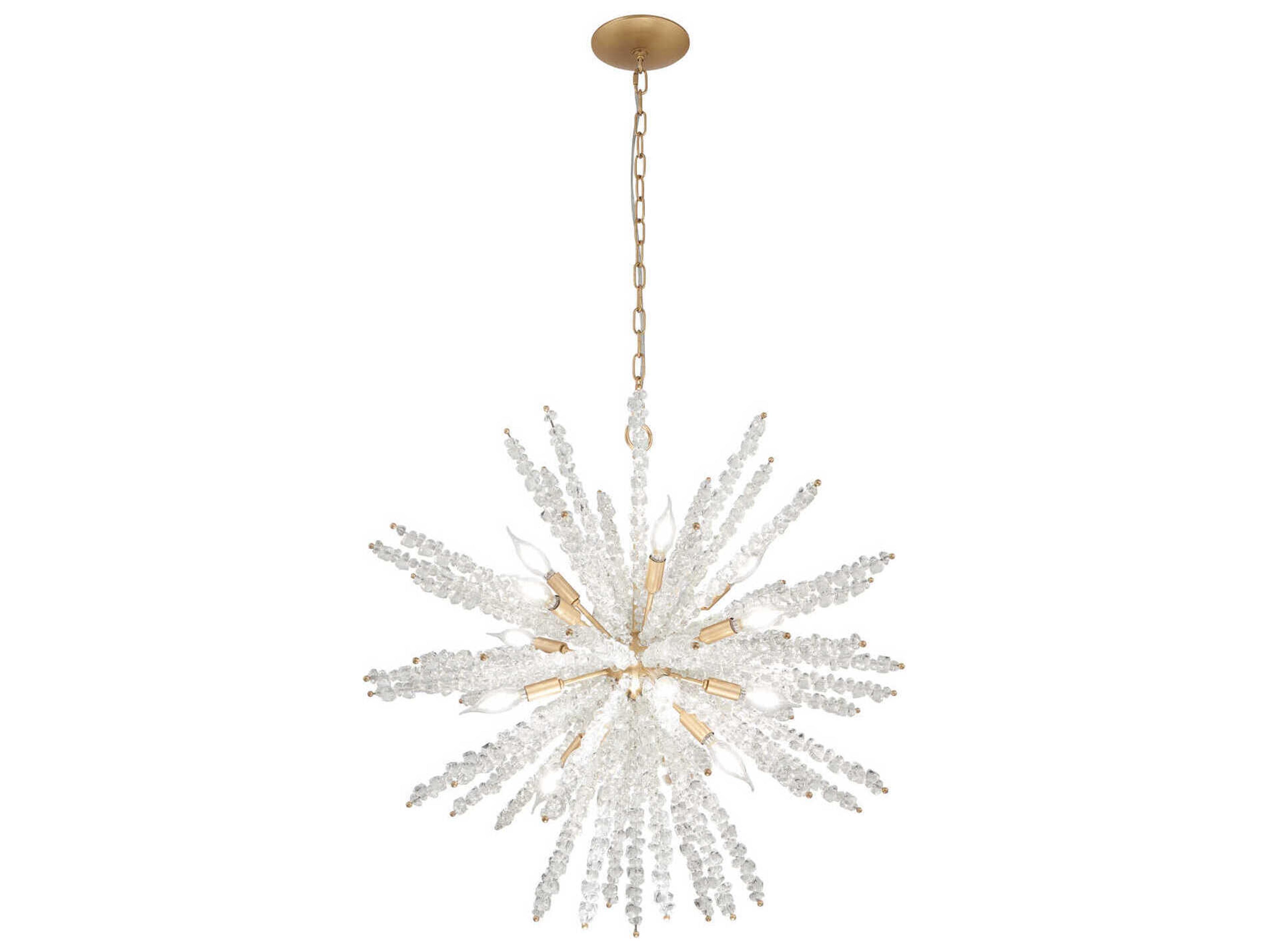 Metropolitan Aisi 12-Light Fawn Gold Sputnik Pendant
