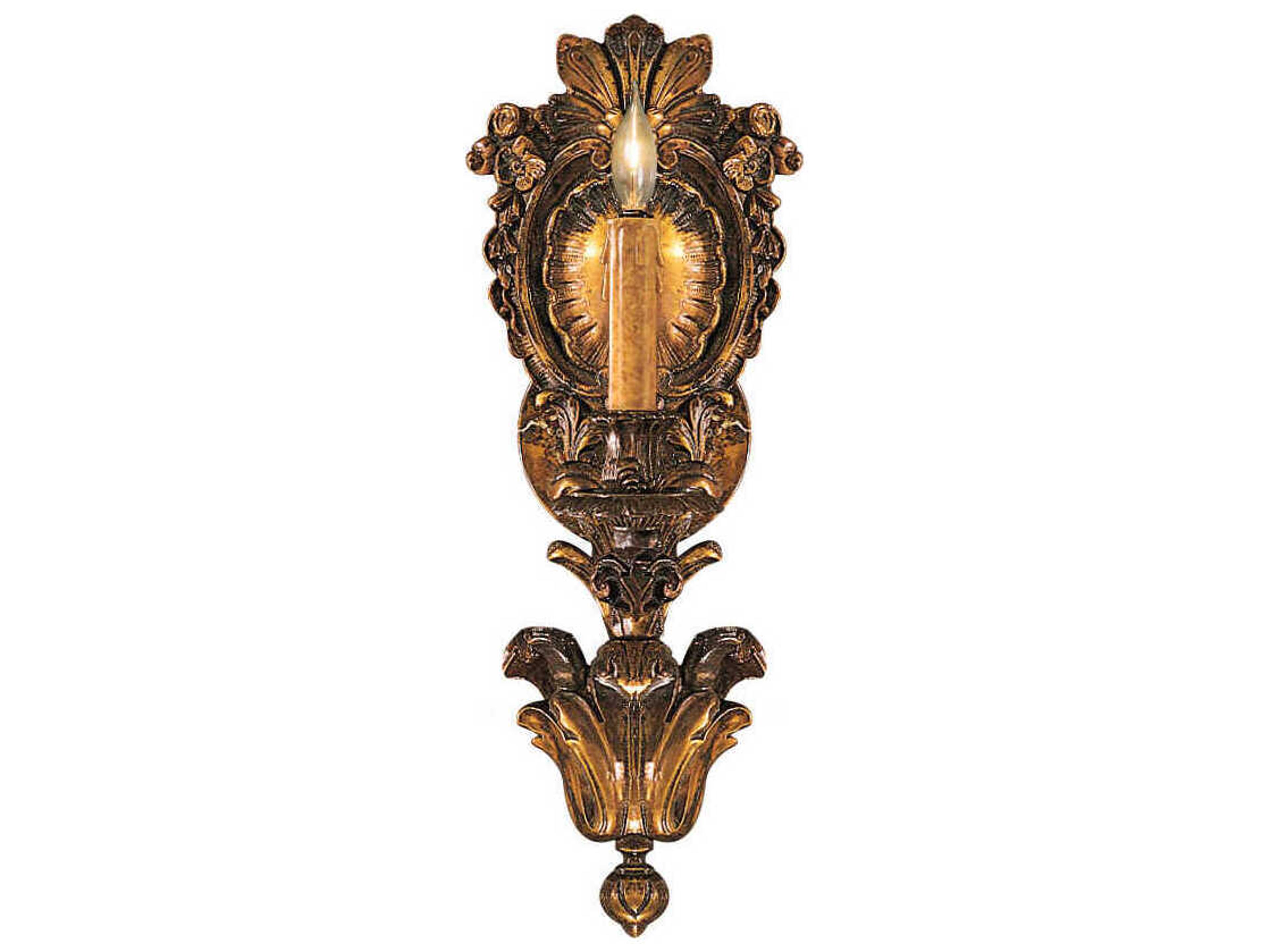 Metropolitan 1-Light Oxide Brass Traditional Wall Sconce