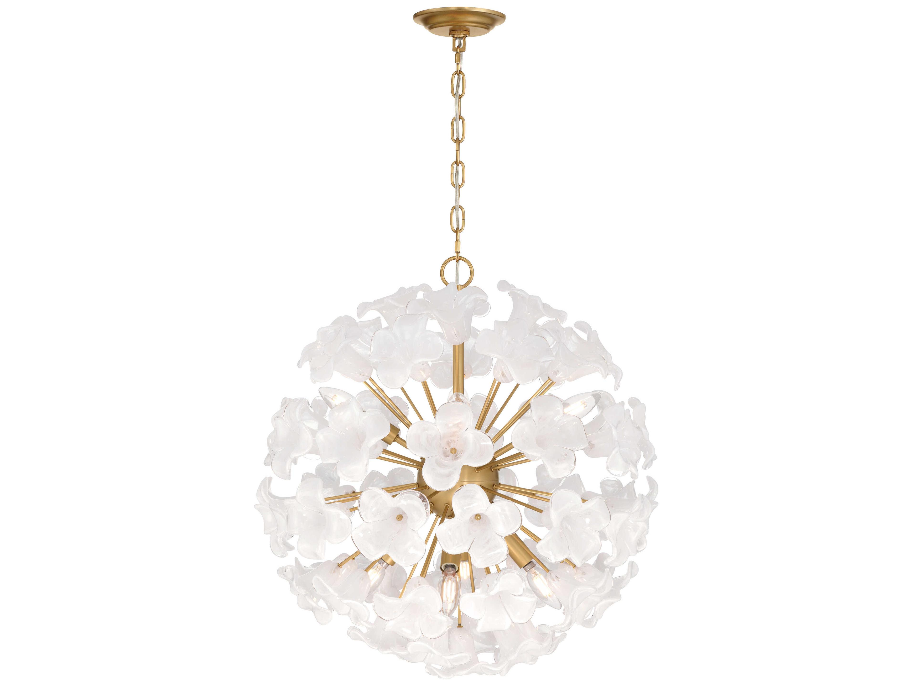 Metropolitan Bloome 8-Light Legacy Brass Pendant