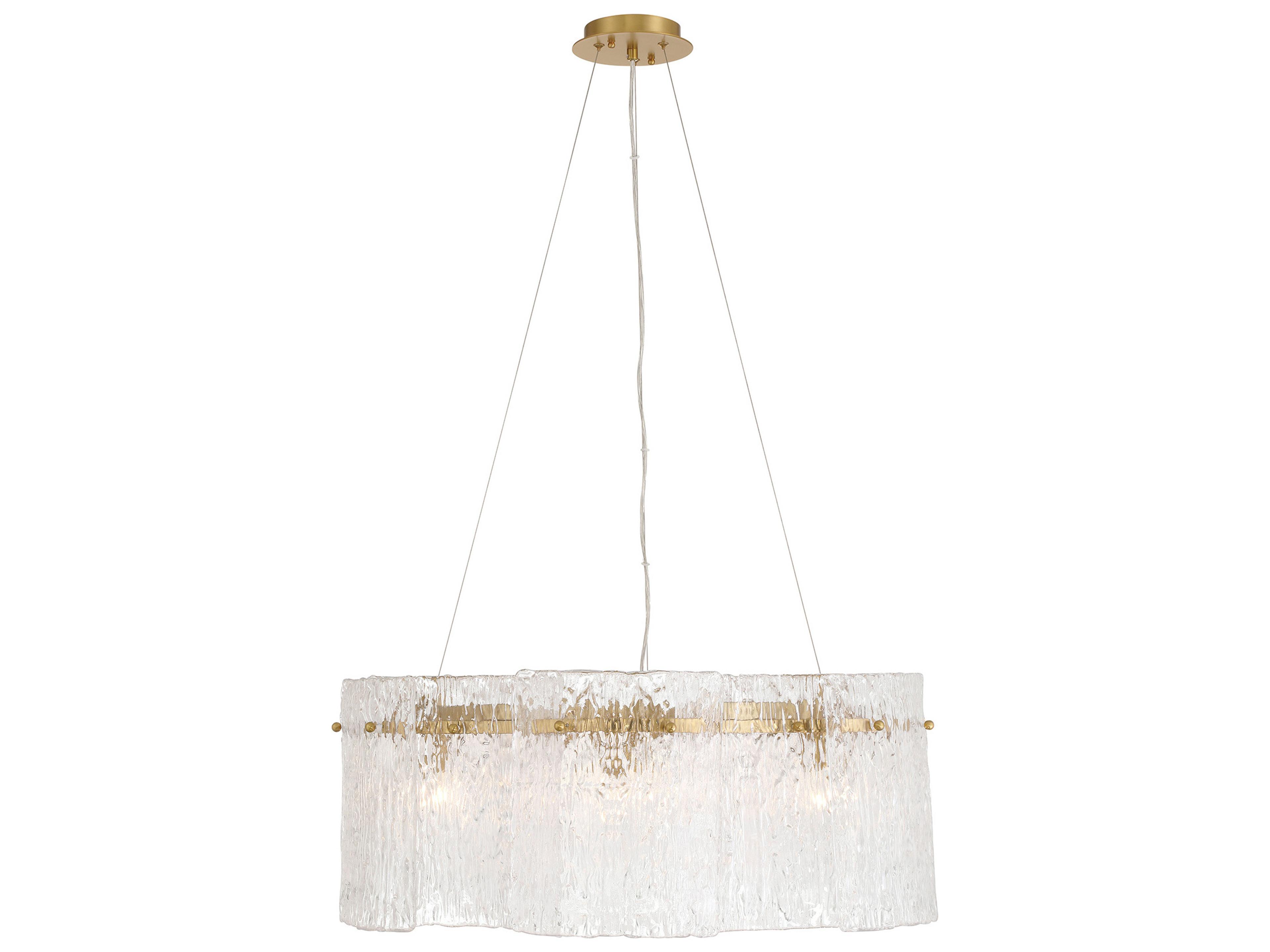 Metropolitan Brookstreet 6-Light Legacy Brass Drum Pendant