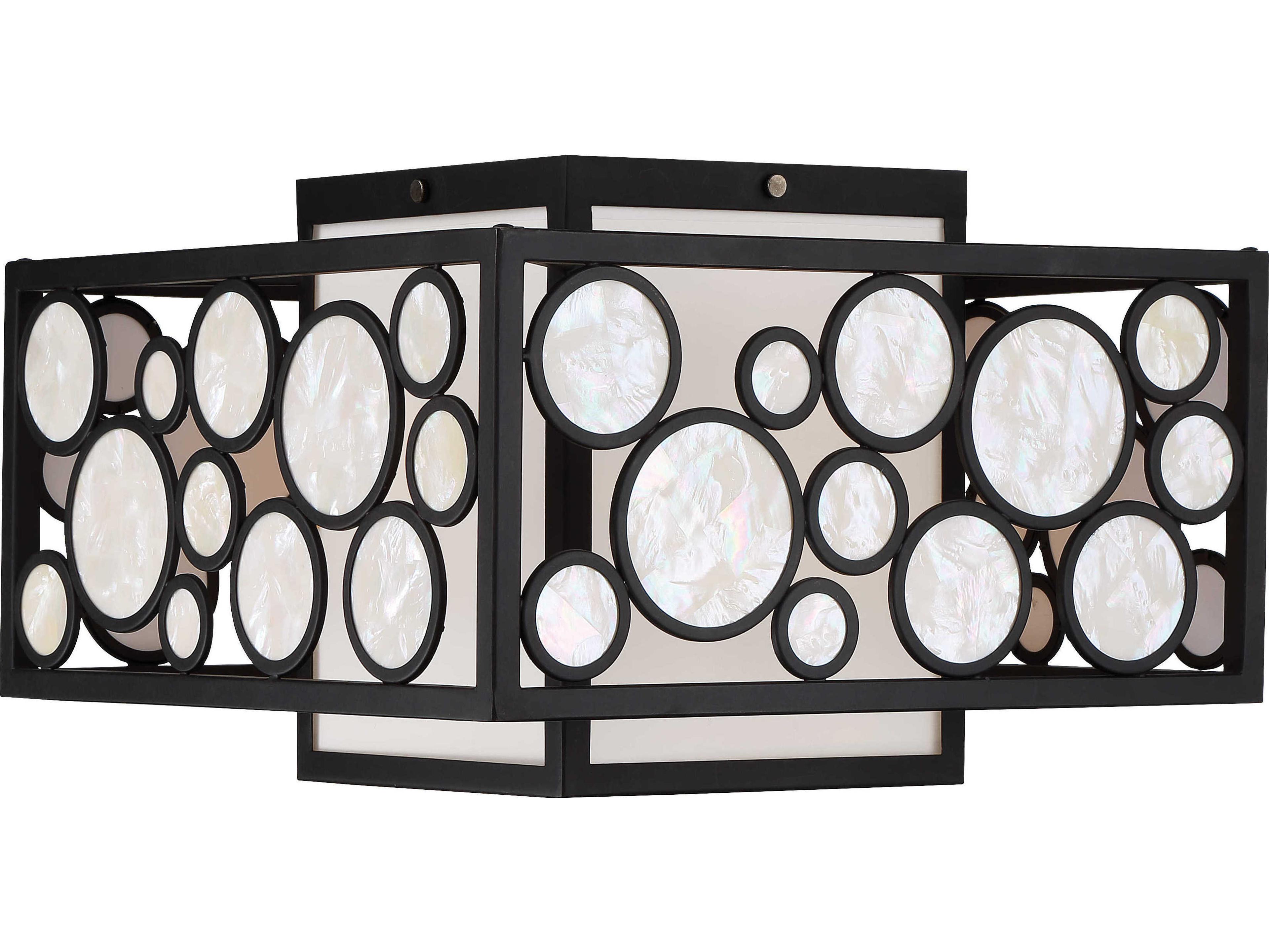 Metropolitan Mosaic 2-Light Oil Rubbed Bronze Geometric Flush Mount