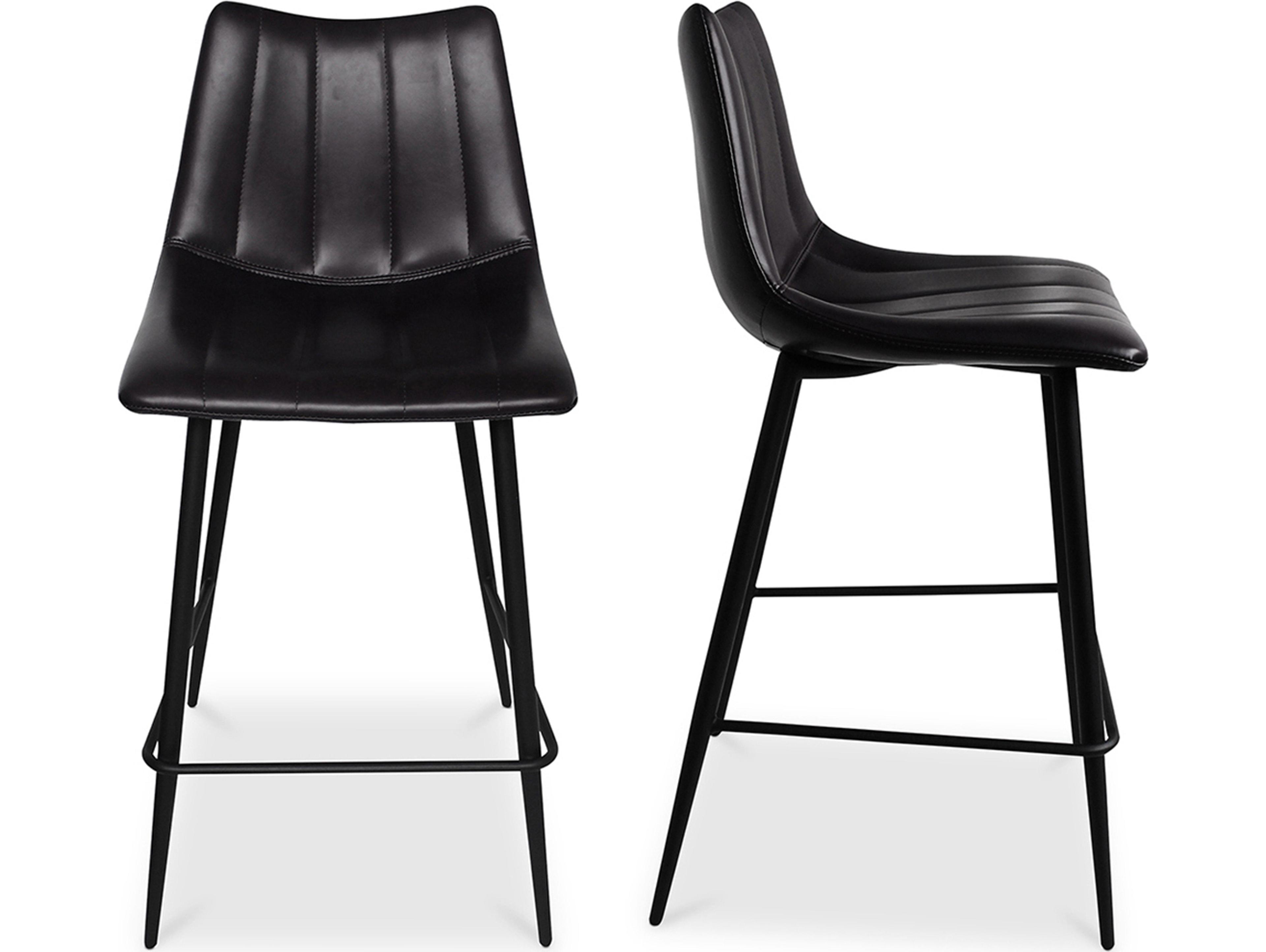 Moe's Home Alibi Ply Wood Black Counter Stool - Set of Two
