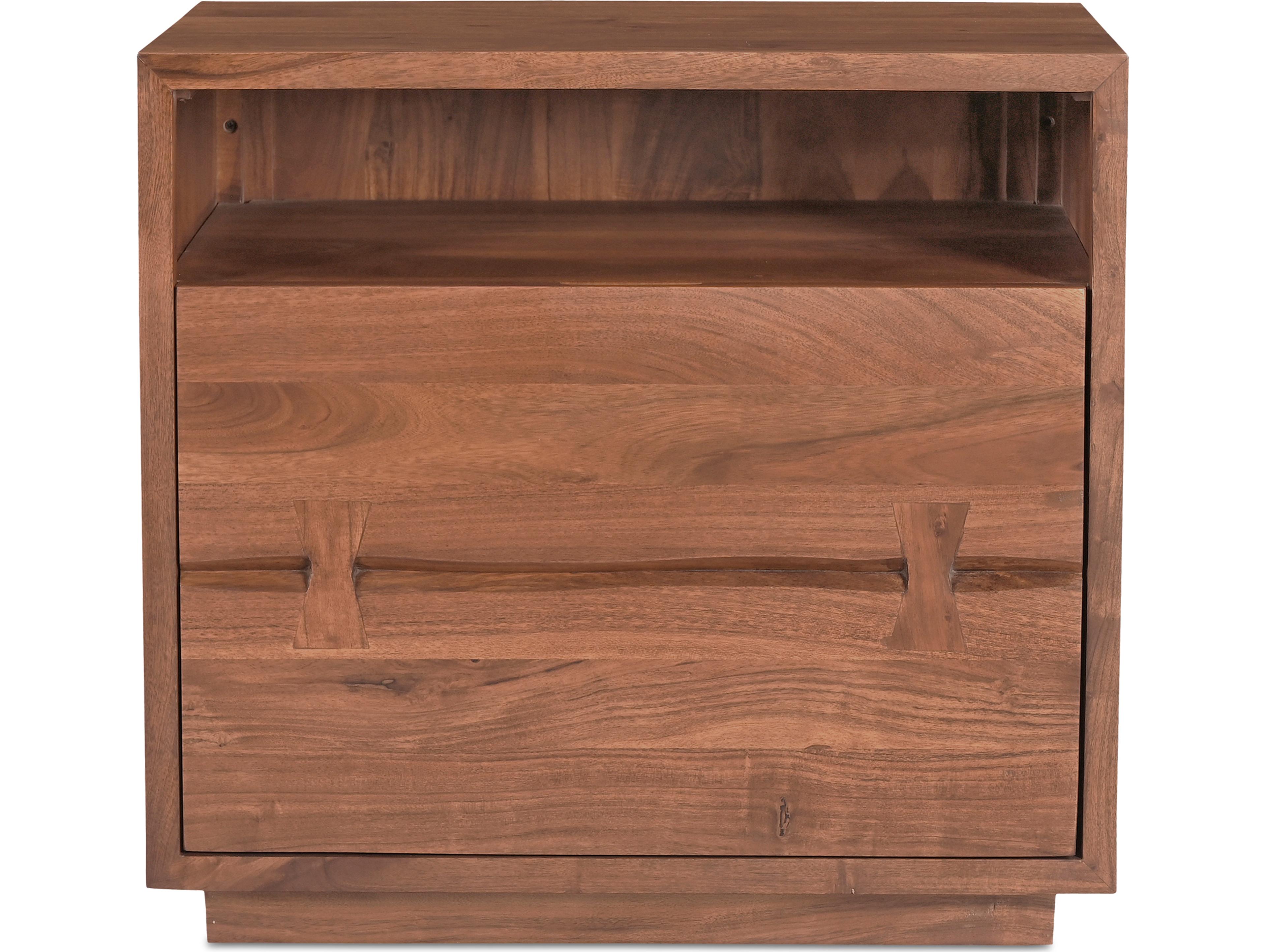 Moe's Home Madagascar 1-Drawer Acacia Wood Nightstand