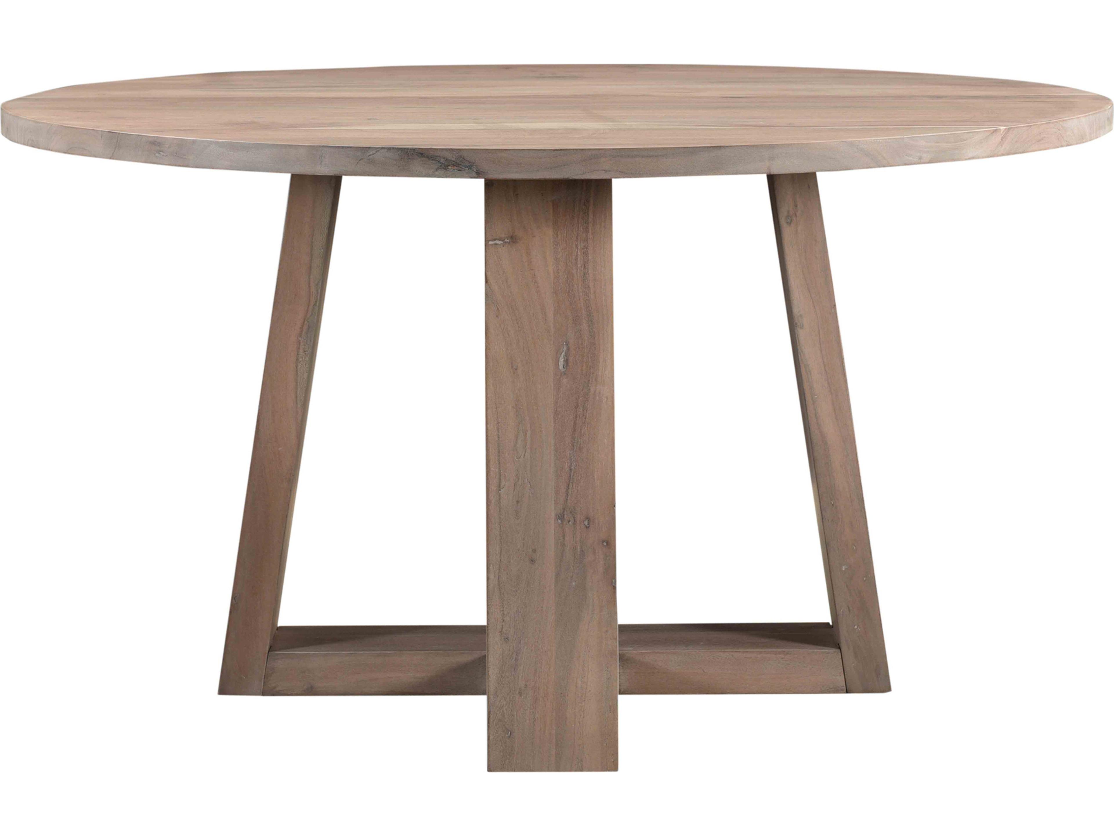 Moe's Home Tanya Round Wood Light Grey Dining Table
