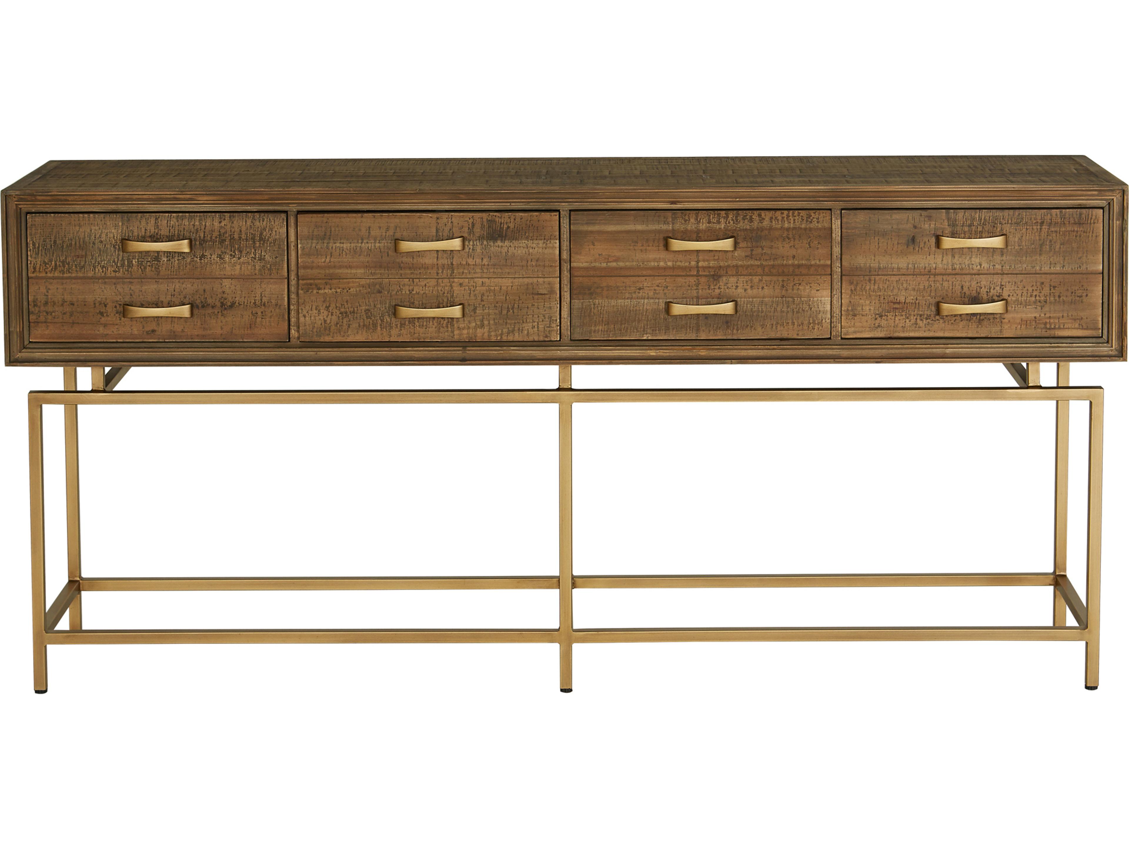 Moe's Home Aristocrat Rectangular Wood Natural Console Table