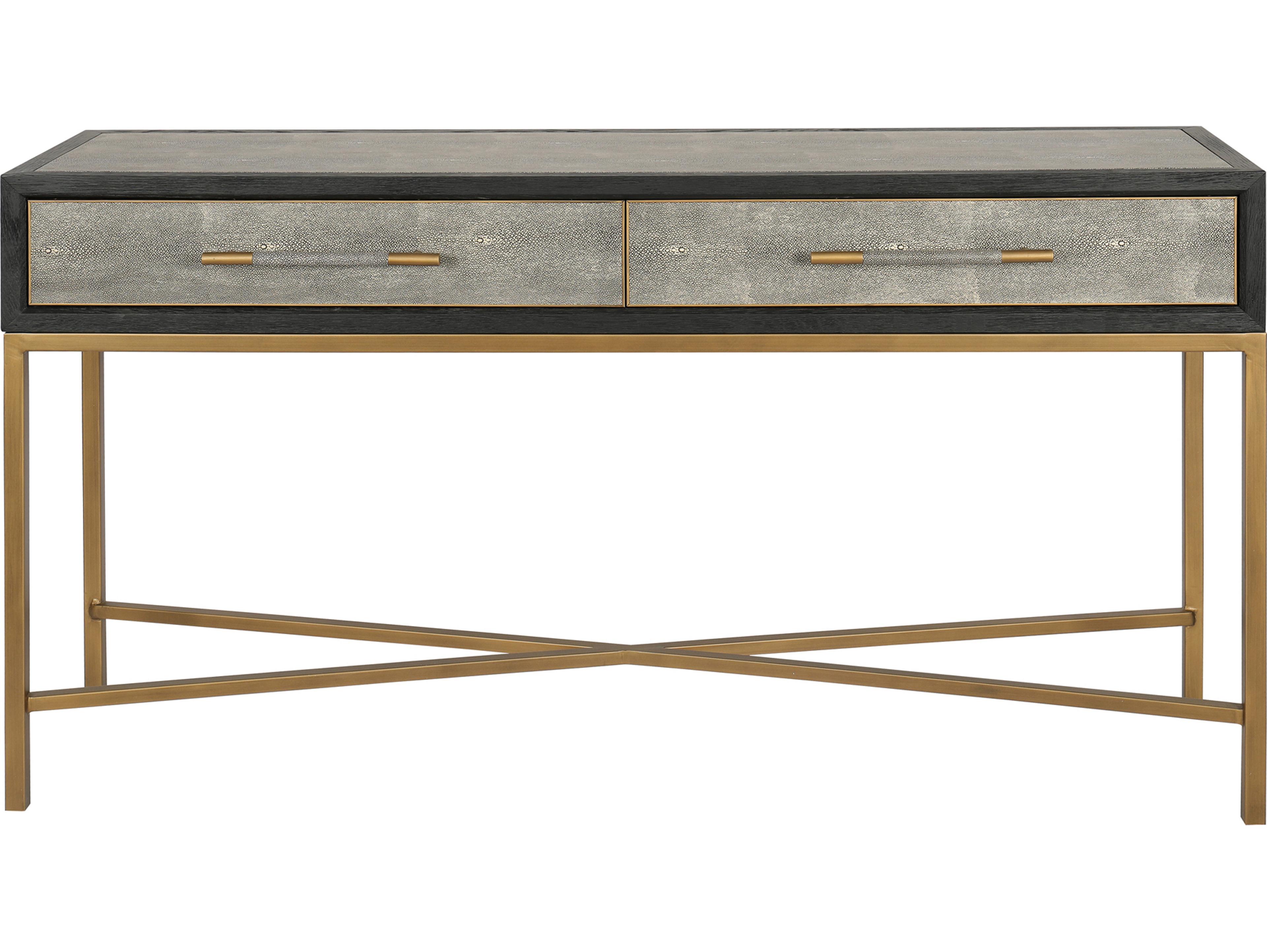 Moe's Home Mako Rectangular Wood Grey Console Table