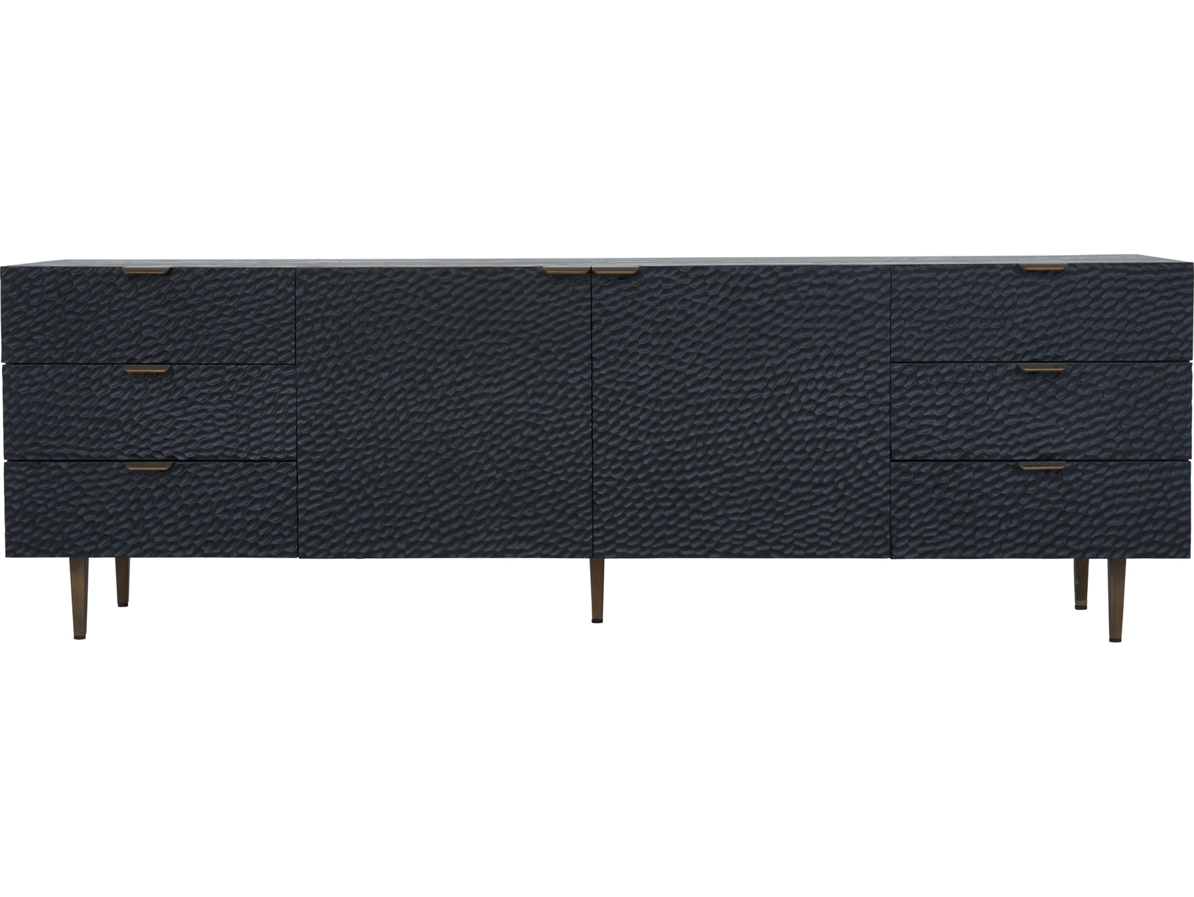 Moe's Home 79" Oak Wood Black Sideboard