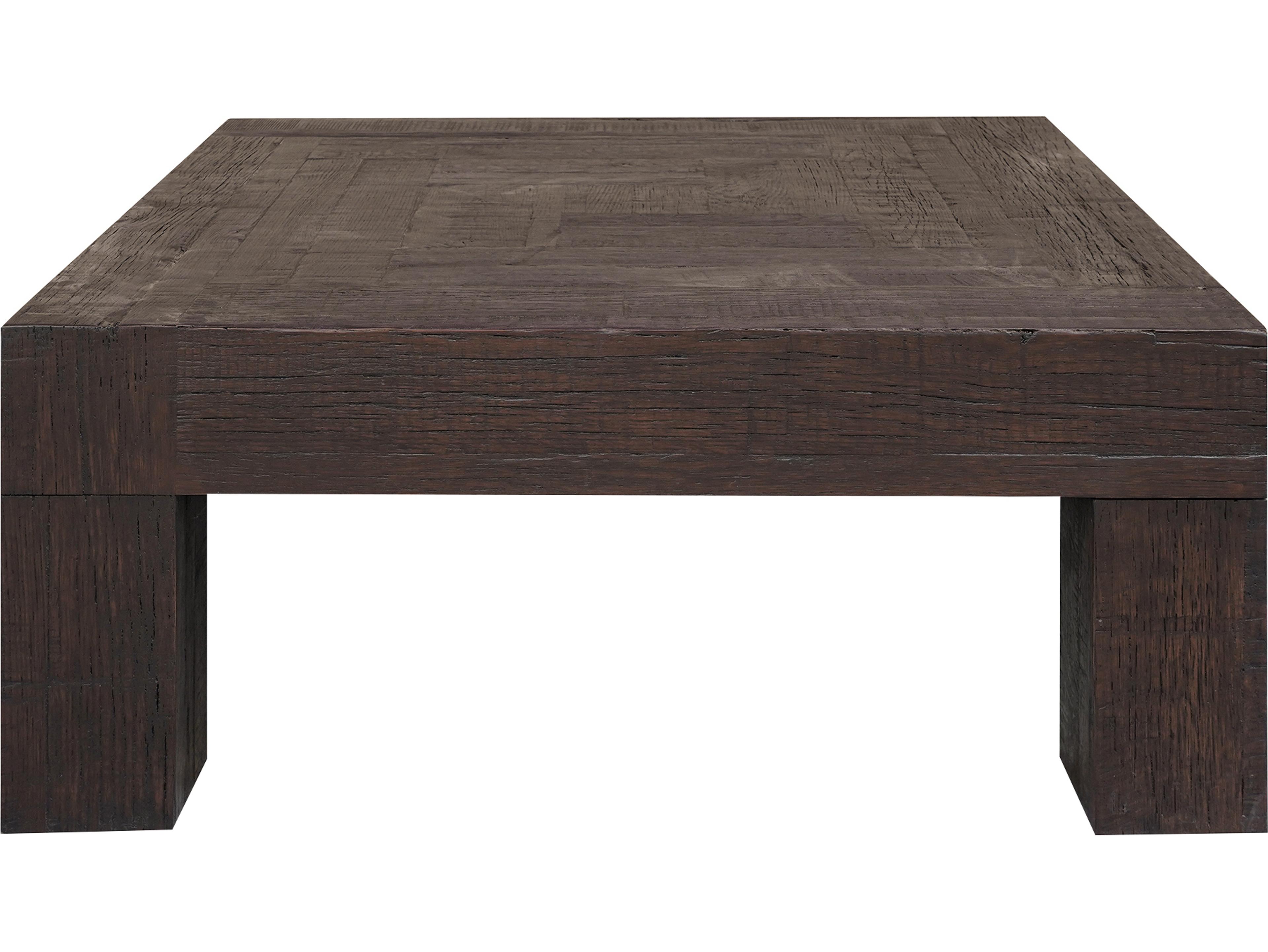 Moe's Home Evander Square Wood Rustic Brown Coffee Table