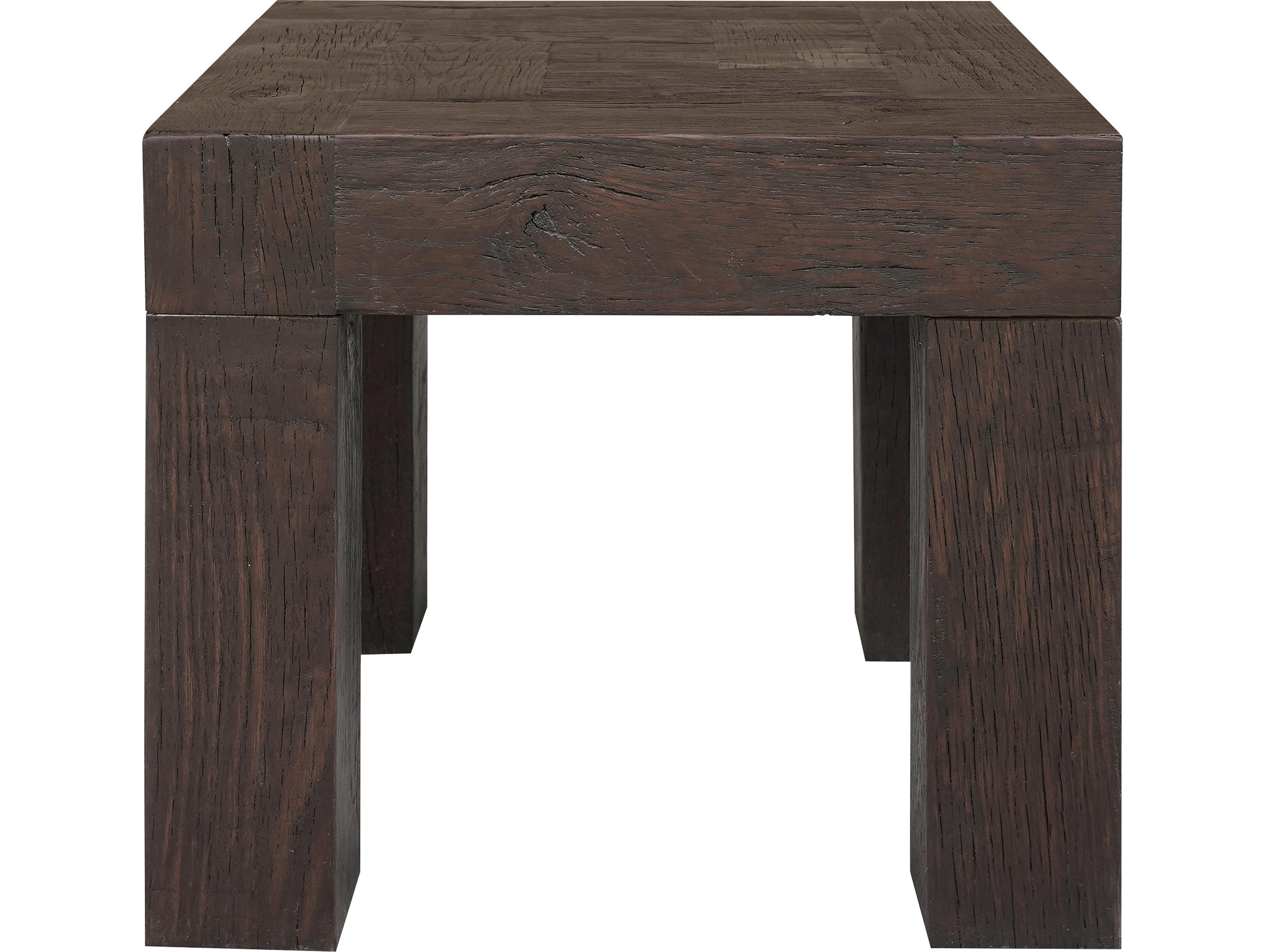 Moe's Home Evander Square Wood Rustic Brown End Table
