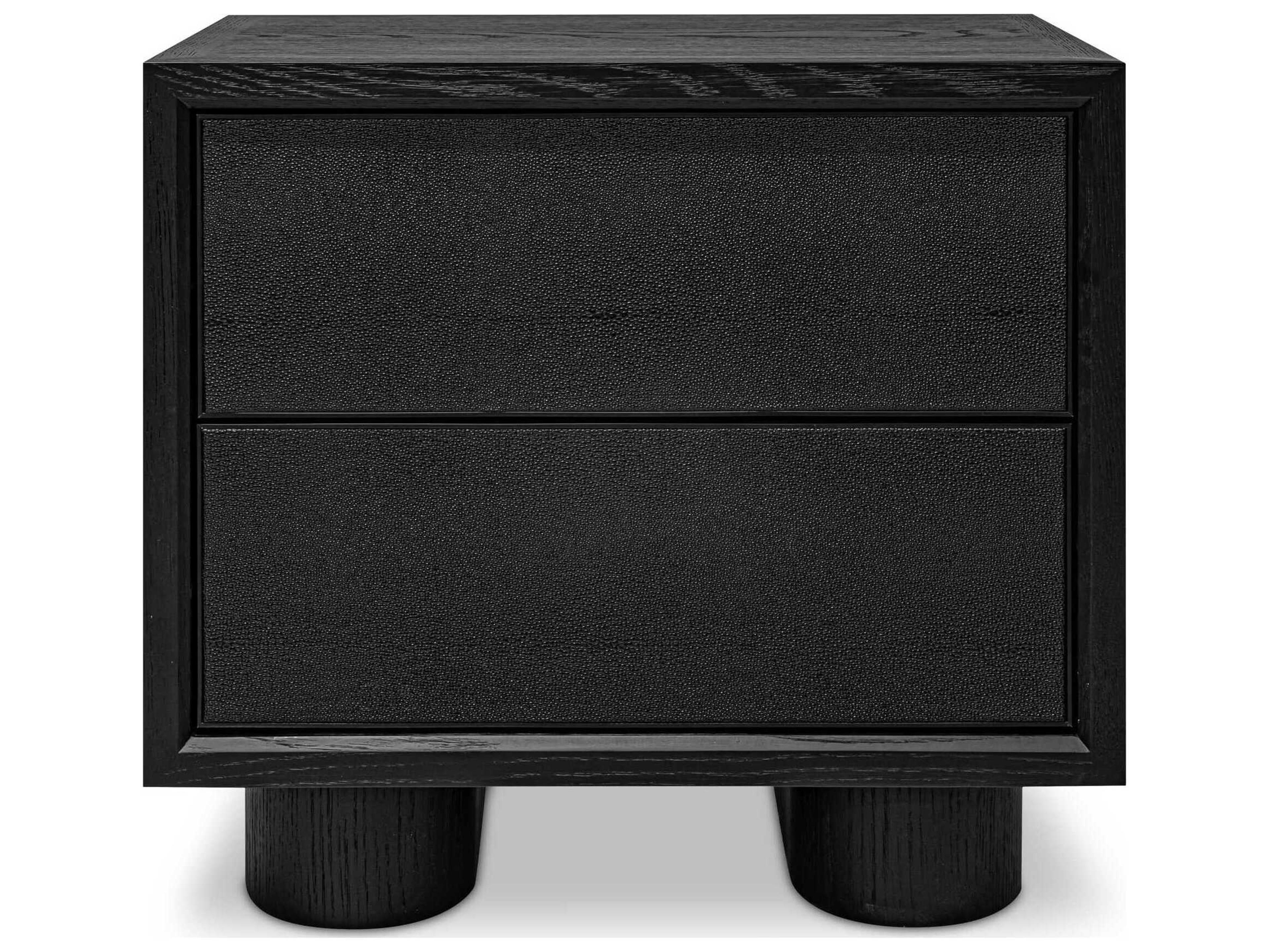 Moe's Home Marcelle 2-Drawers Oak Wood Nightstand