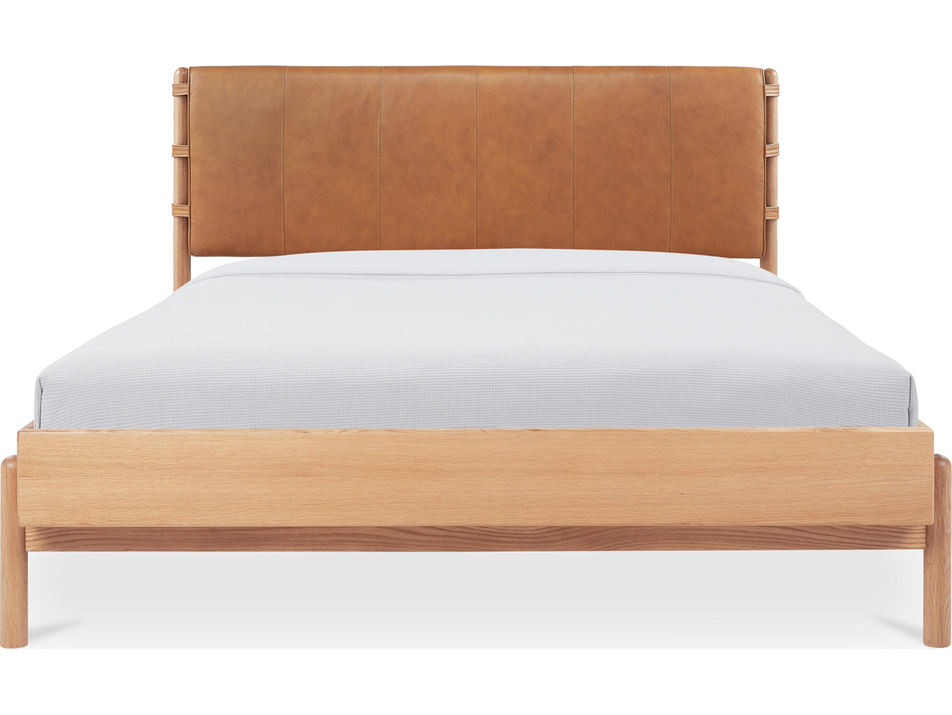 Moe's Home Colby Camel Beige Oak King Platform Bed