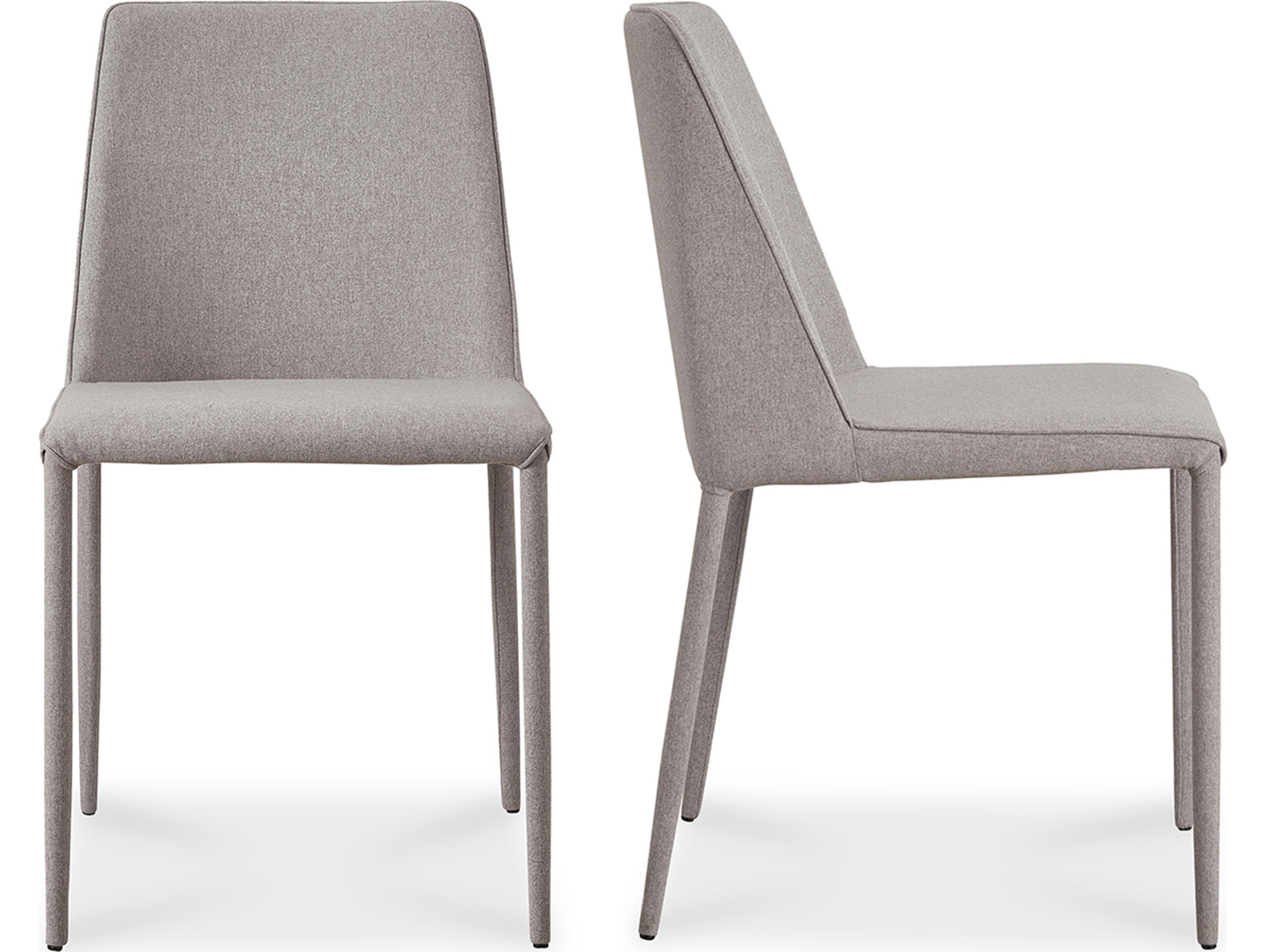 Moe's Home Gray Upholstered Side Dining Chair - Set of Two