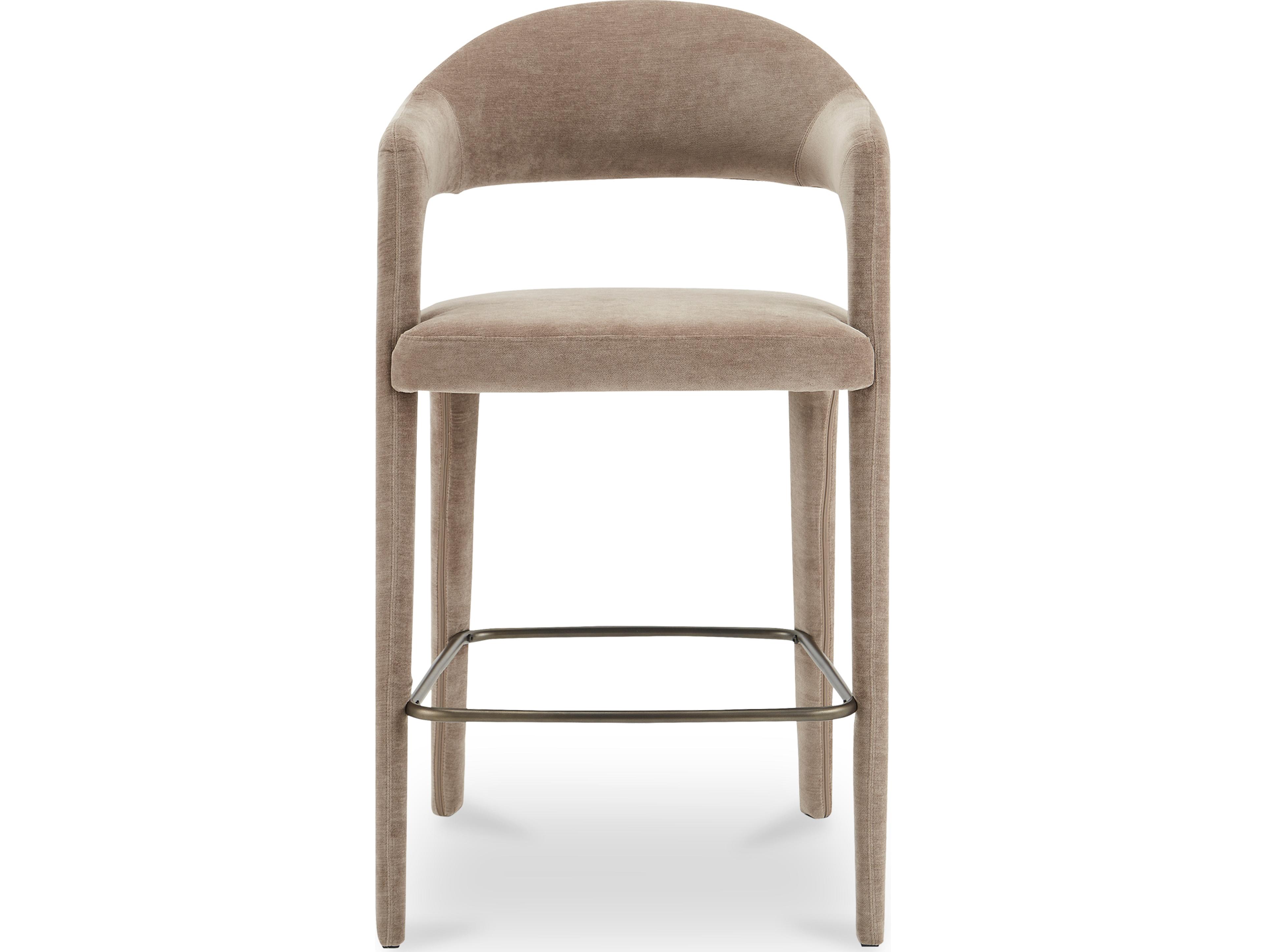 Martens Camel Upholstered Plywood Bar Stool
